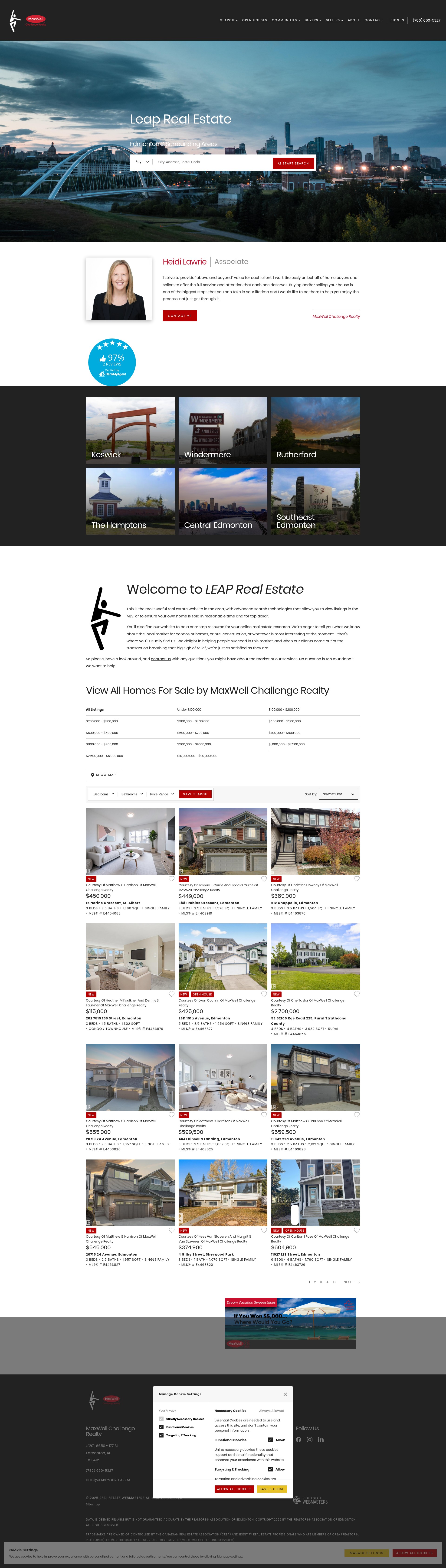 Screenshot of www.takeyourleap.ca