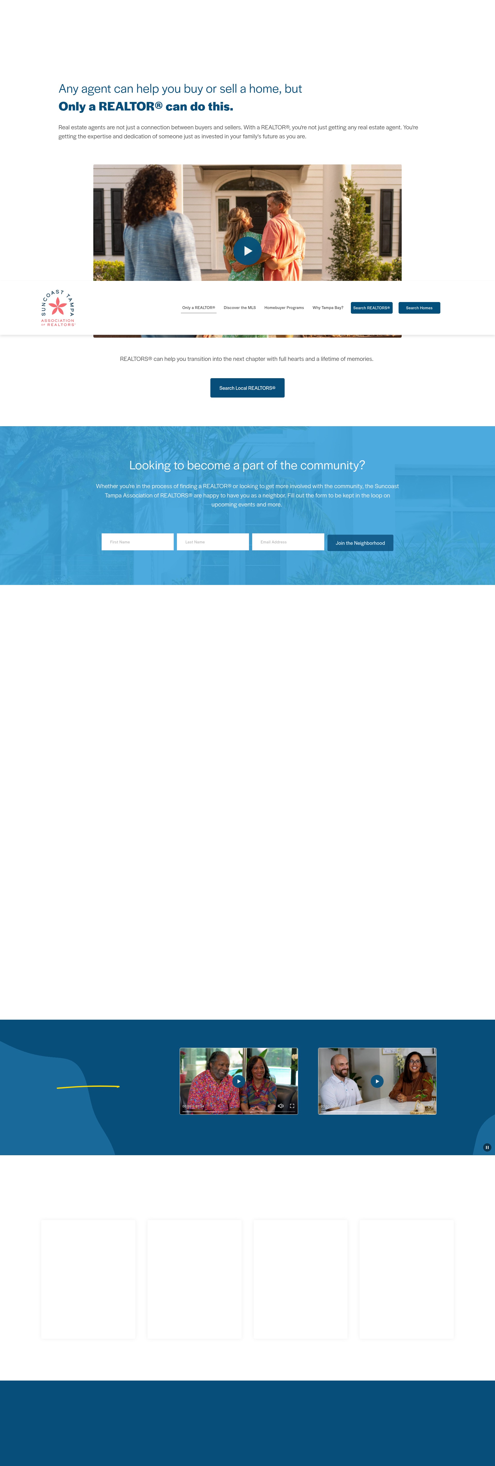 Screenshot of www.tampabay.onlyarealtor.com