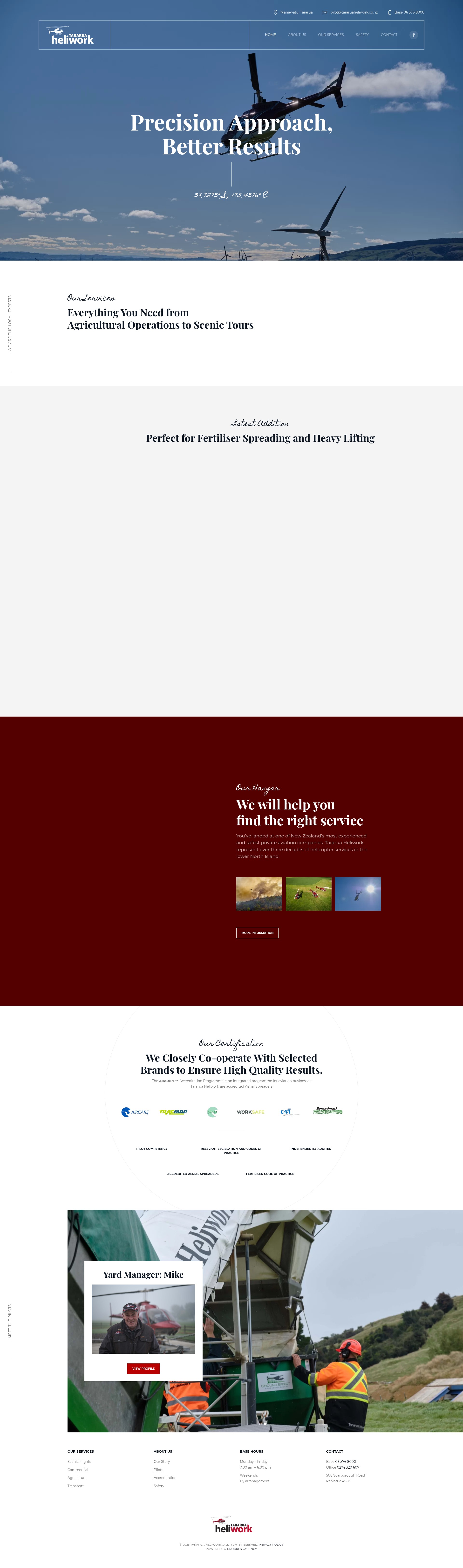 Screenshot of www.tararuaheliwork.co.nz
