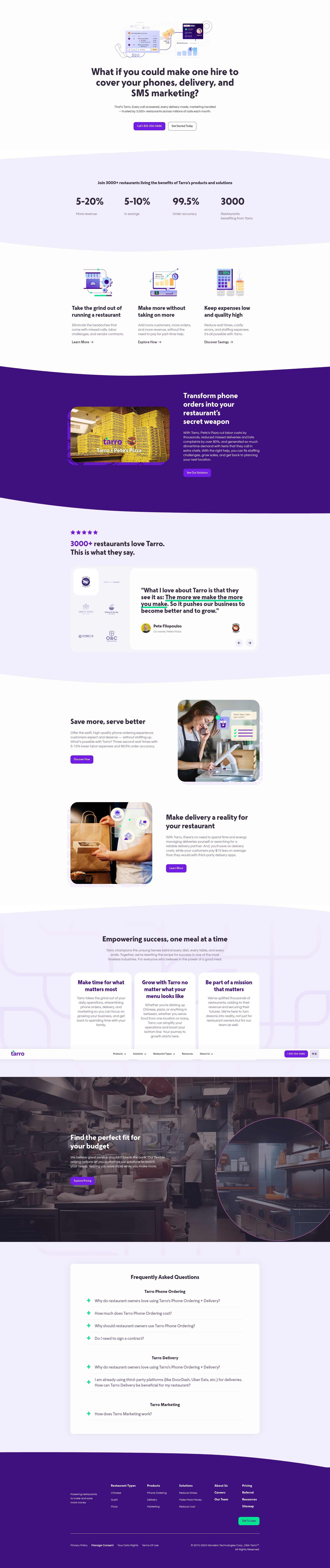 Screenshot of www.tarro.com