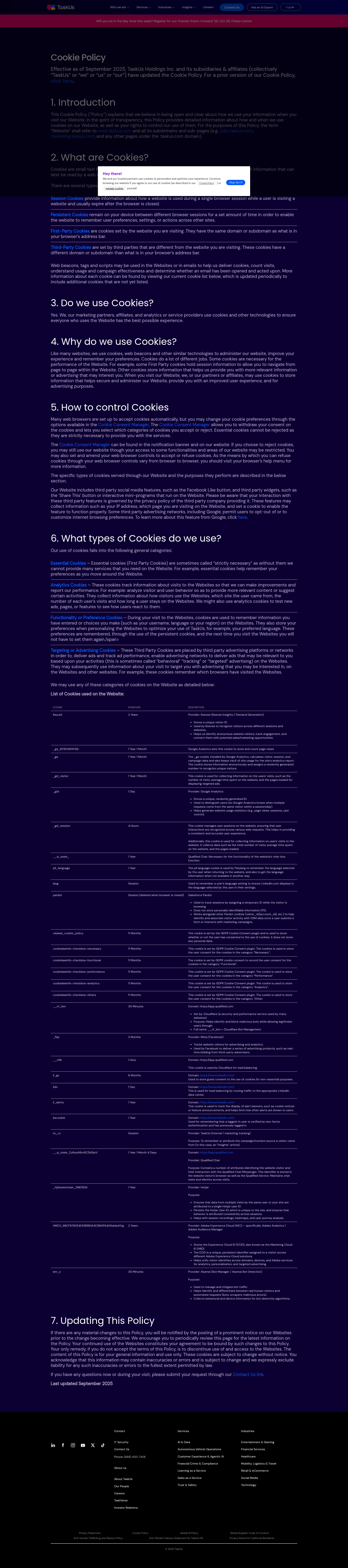 Screenshot of www.taskus.com
