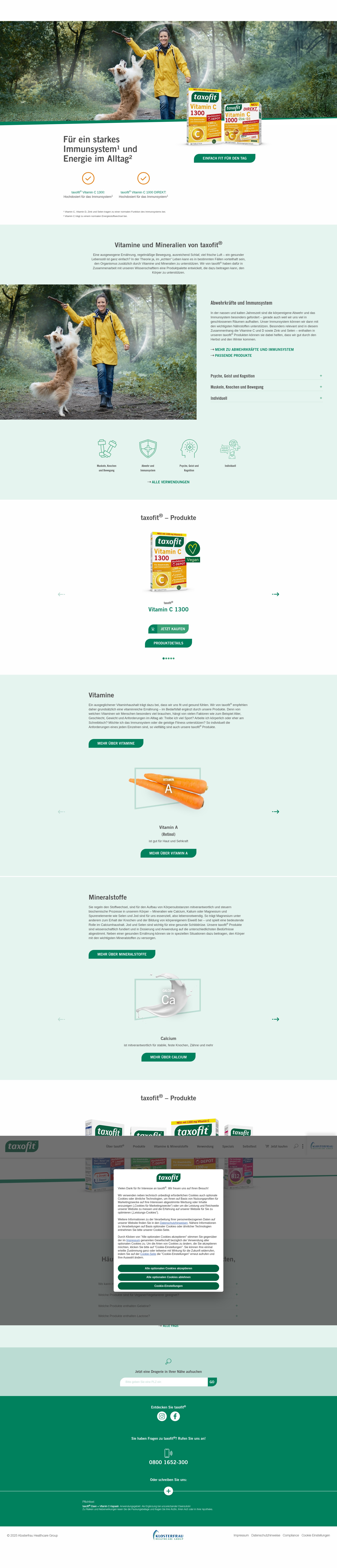 Screenshot of www.taxofit.de