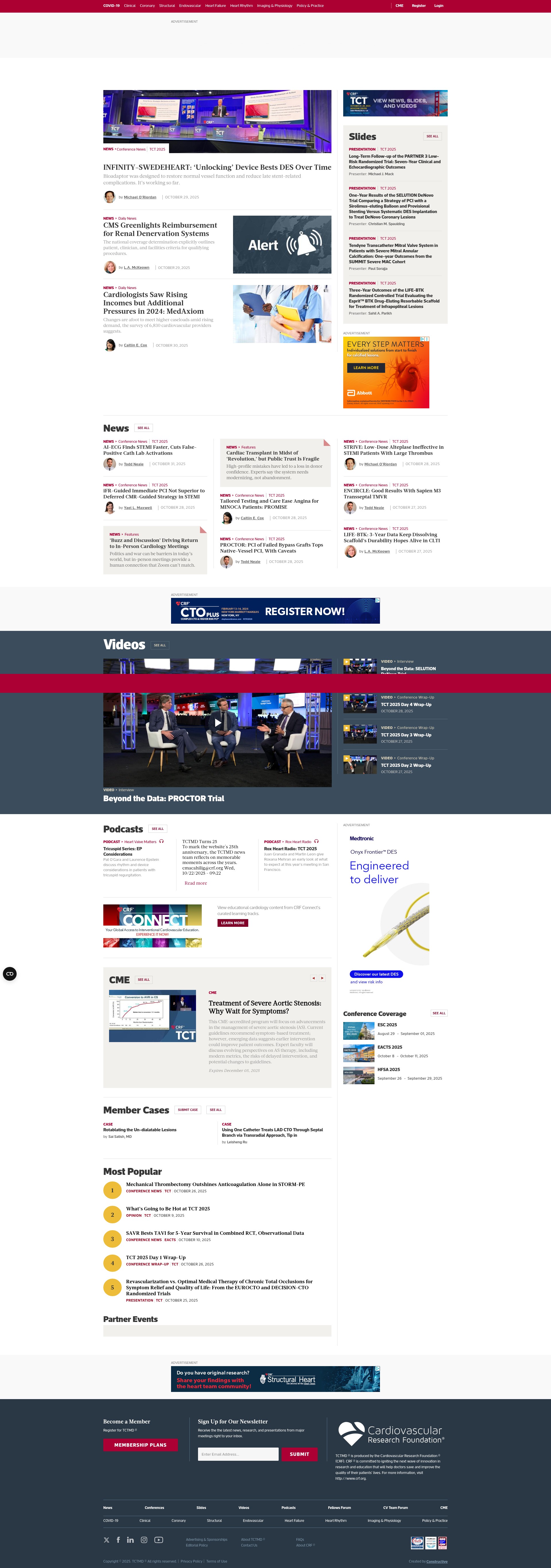 Screenshot of www.tctmd.com