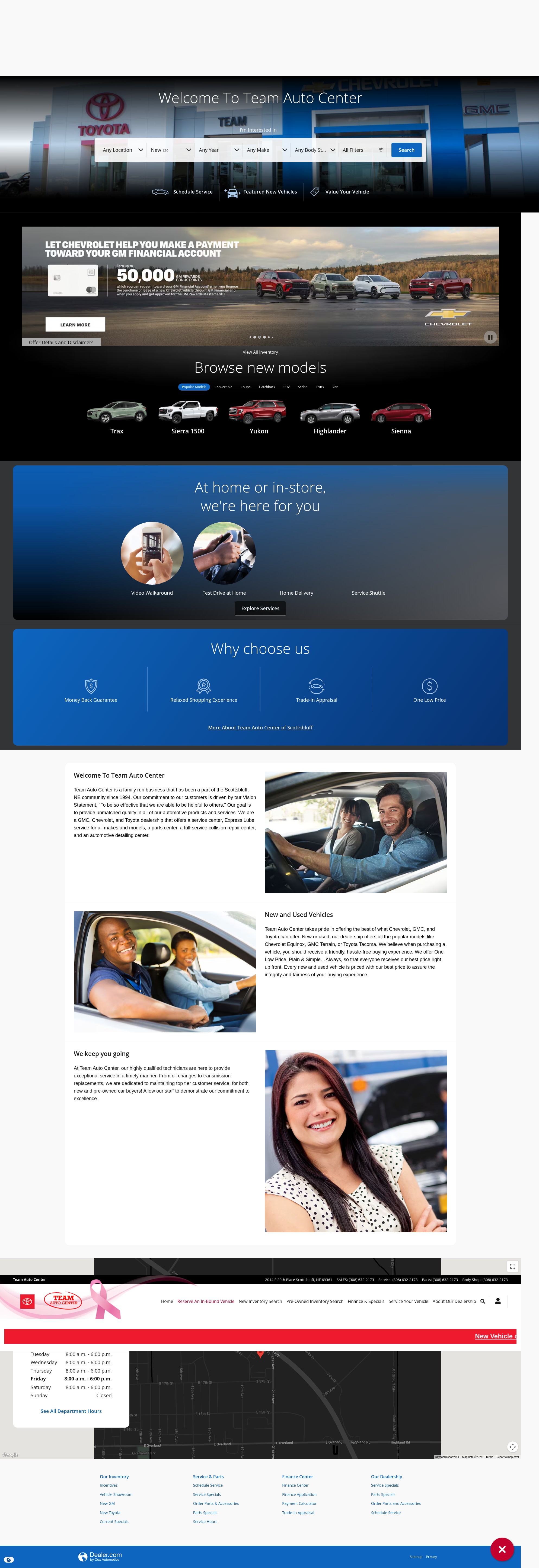 Screenshot of www.teamautocenter.net