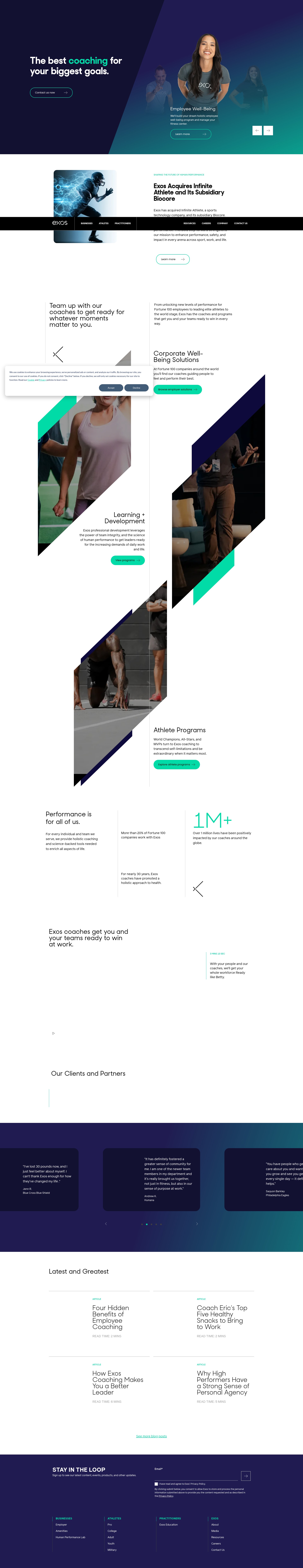 Screenshot of www.teamexos.com
