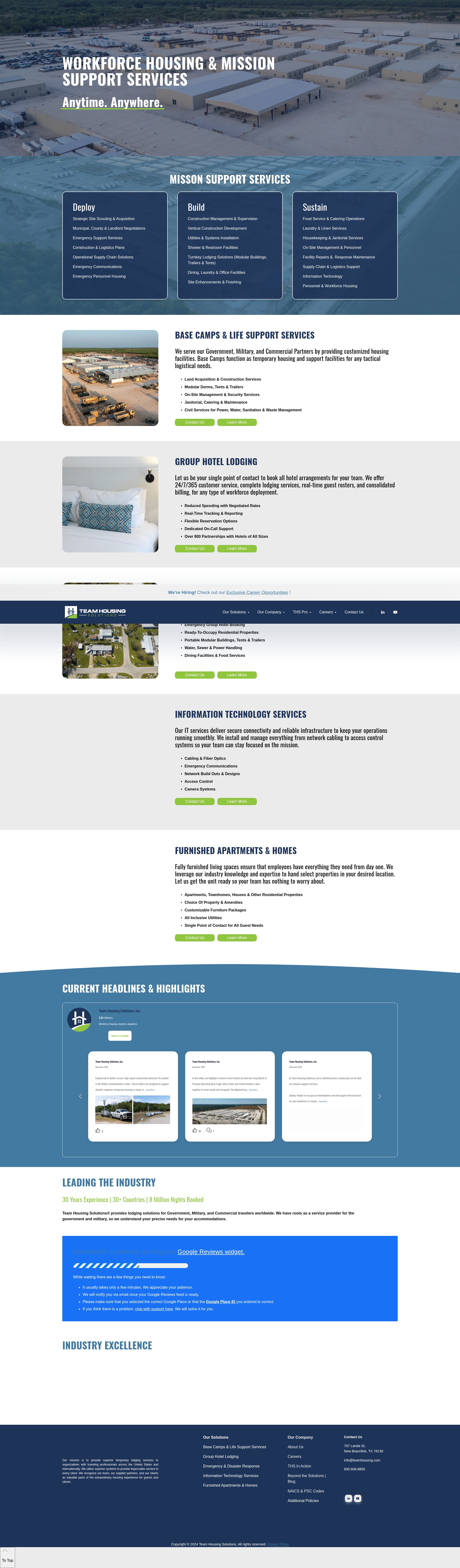 Screenshot of www.teamhousing.com