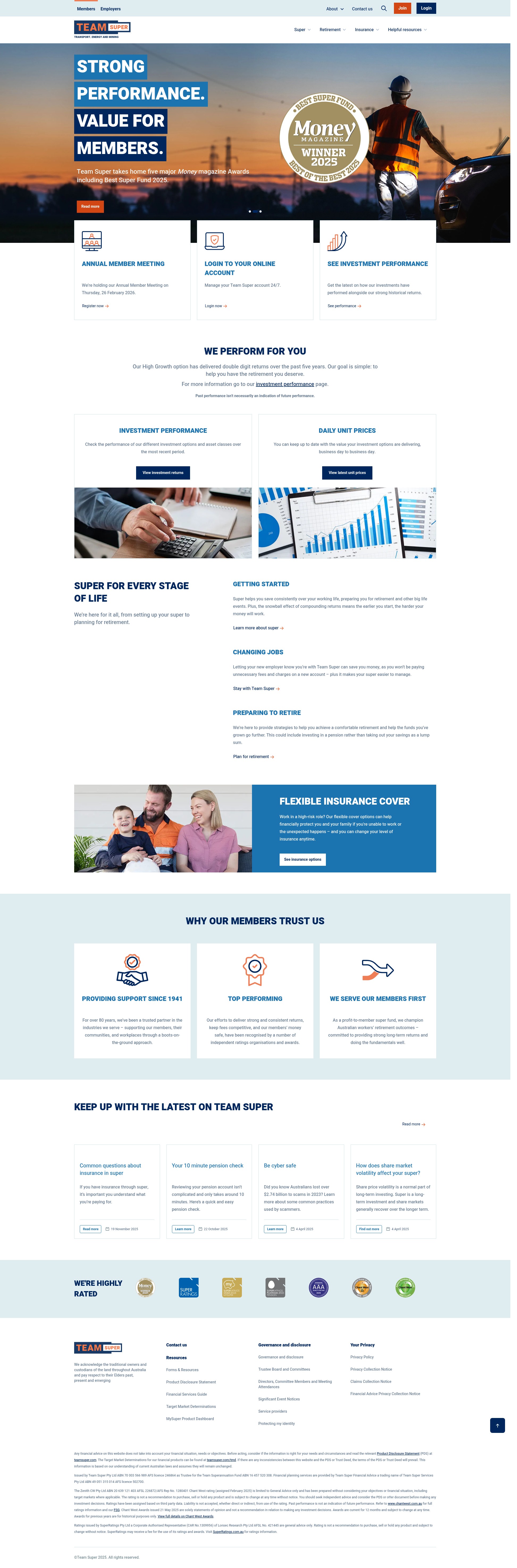 Screenshot of www.teamsuper.com
