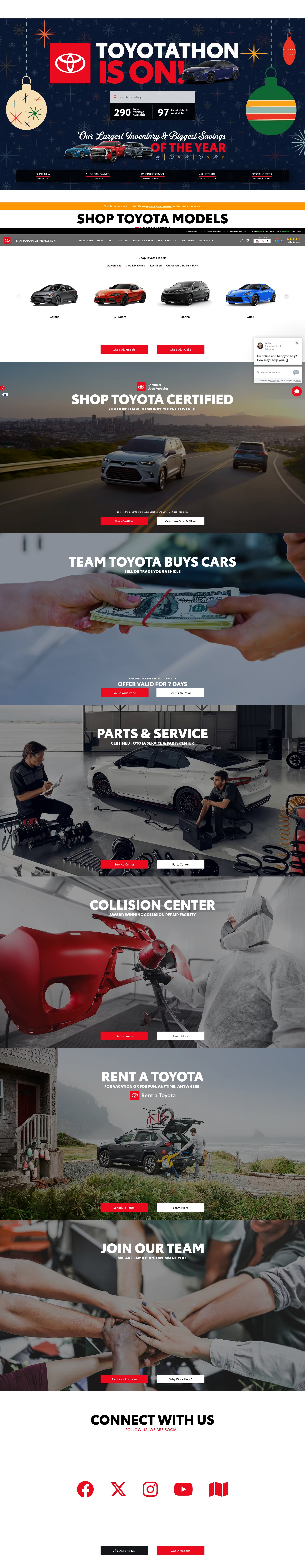 Screenshot of www.teamtoyotaprinceton.com
