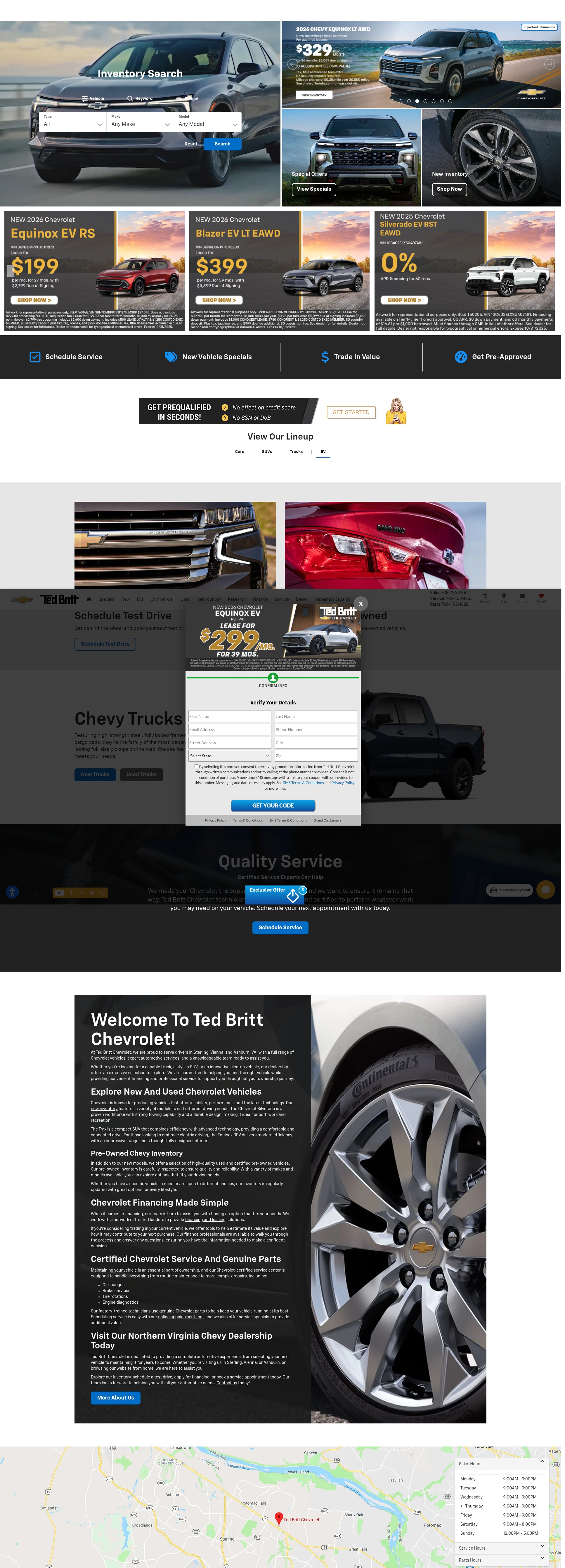 Screenshot of www.tedbrittchevrolet.com
