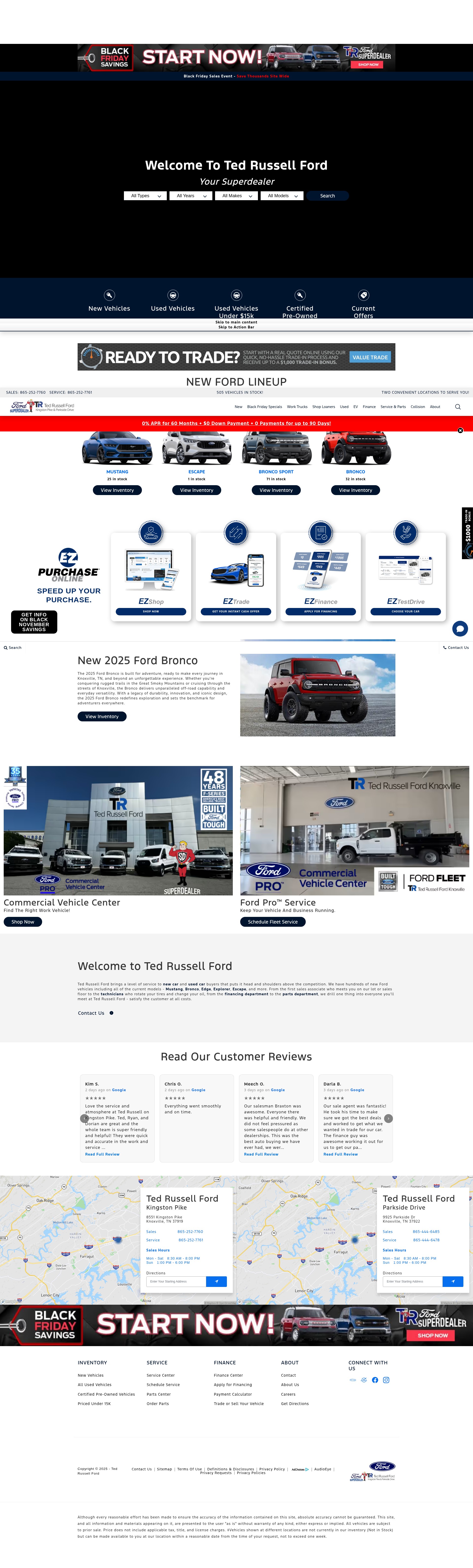 Screenshot of www.tedrussellford.net