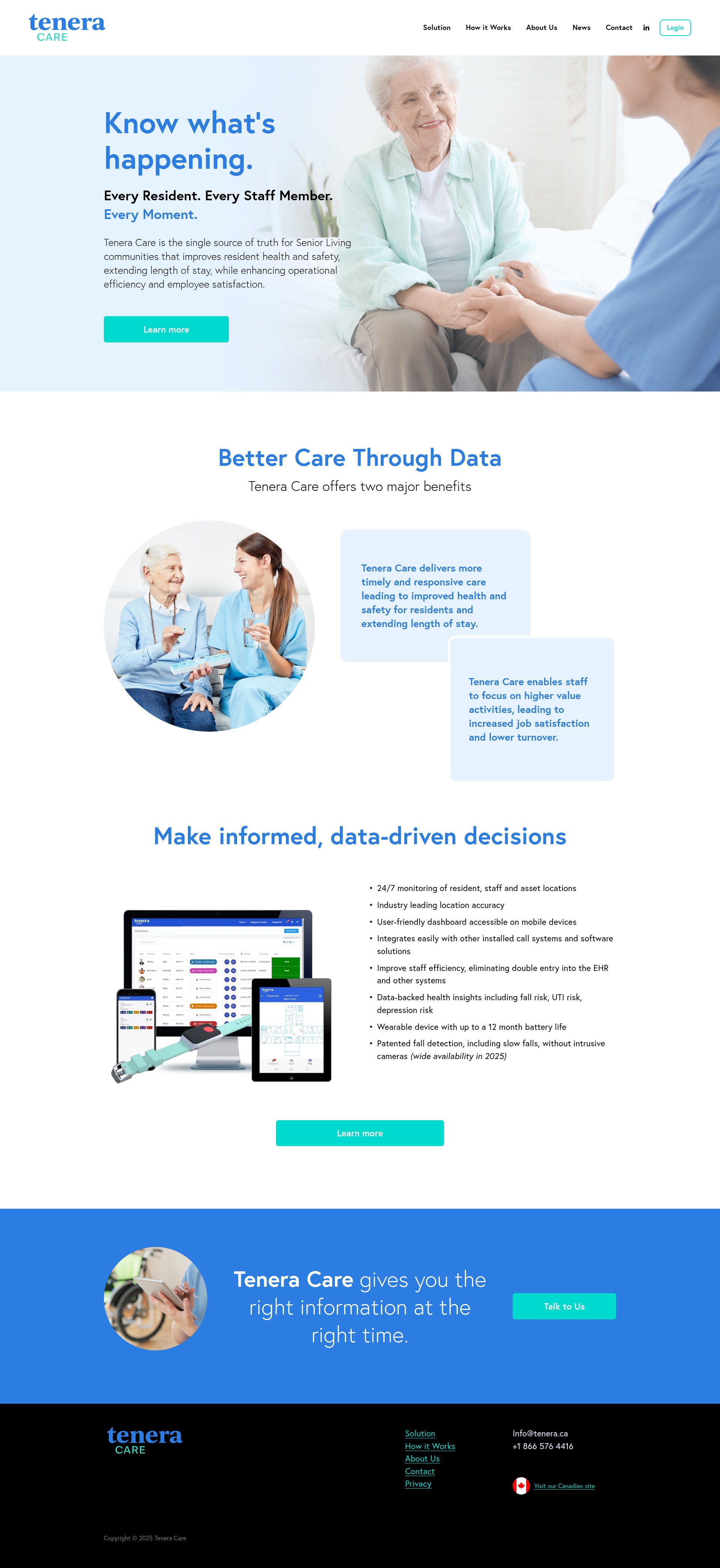 Screenshot of www.teneracare.com