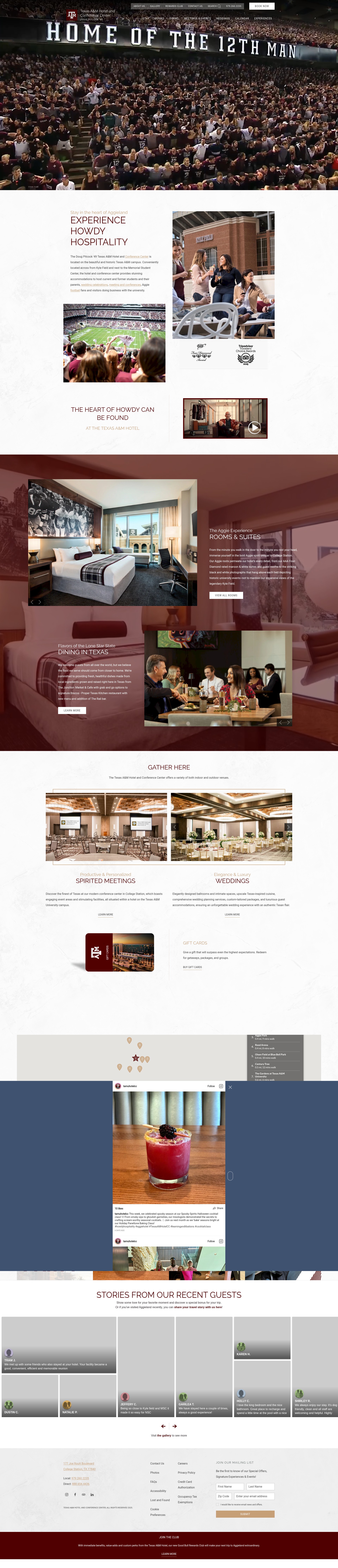Screenshot of www.texasamhotelcc.com
