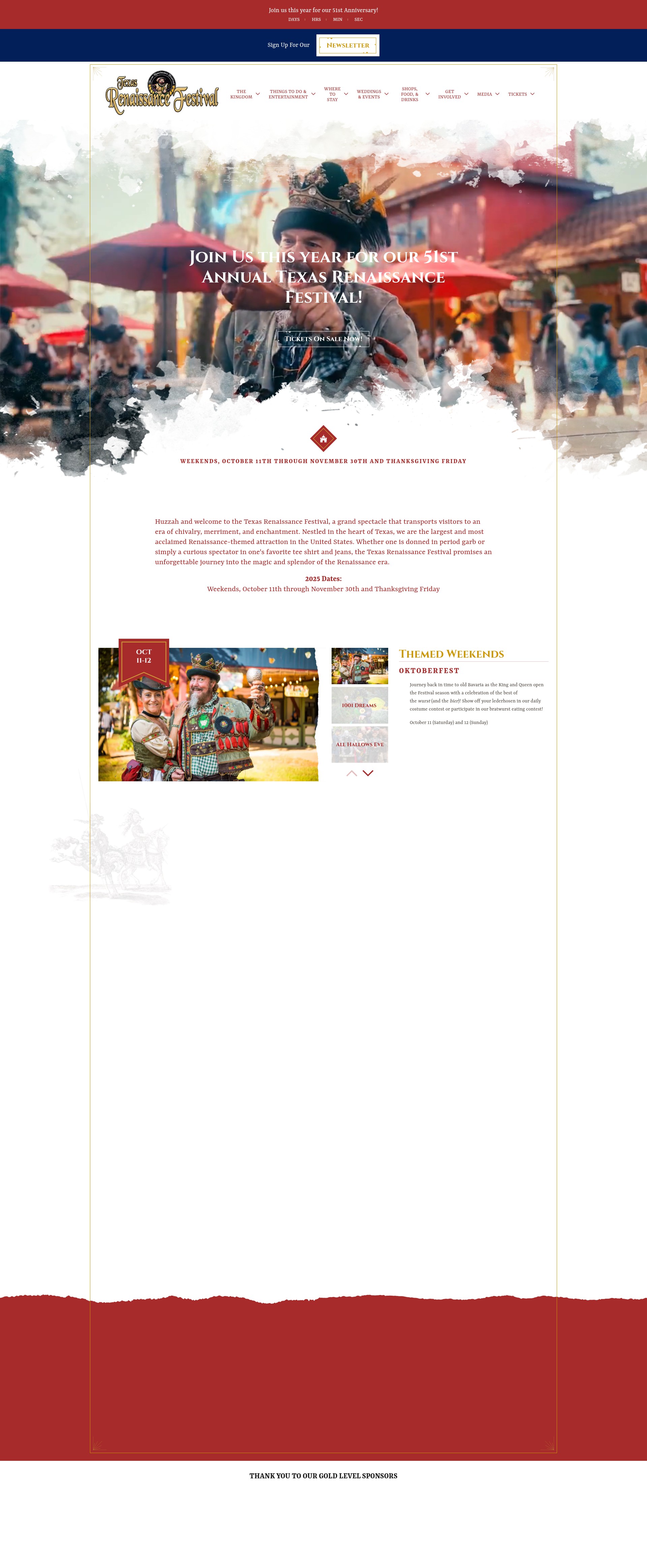 Screenshot of www.texrenfest.com