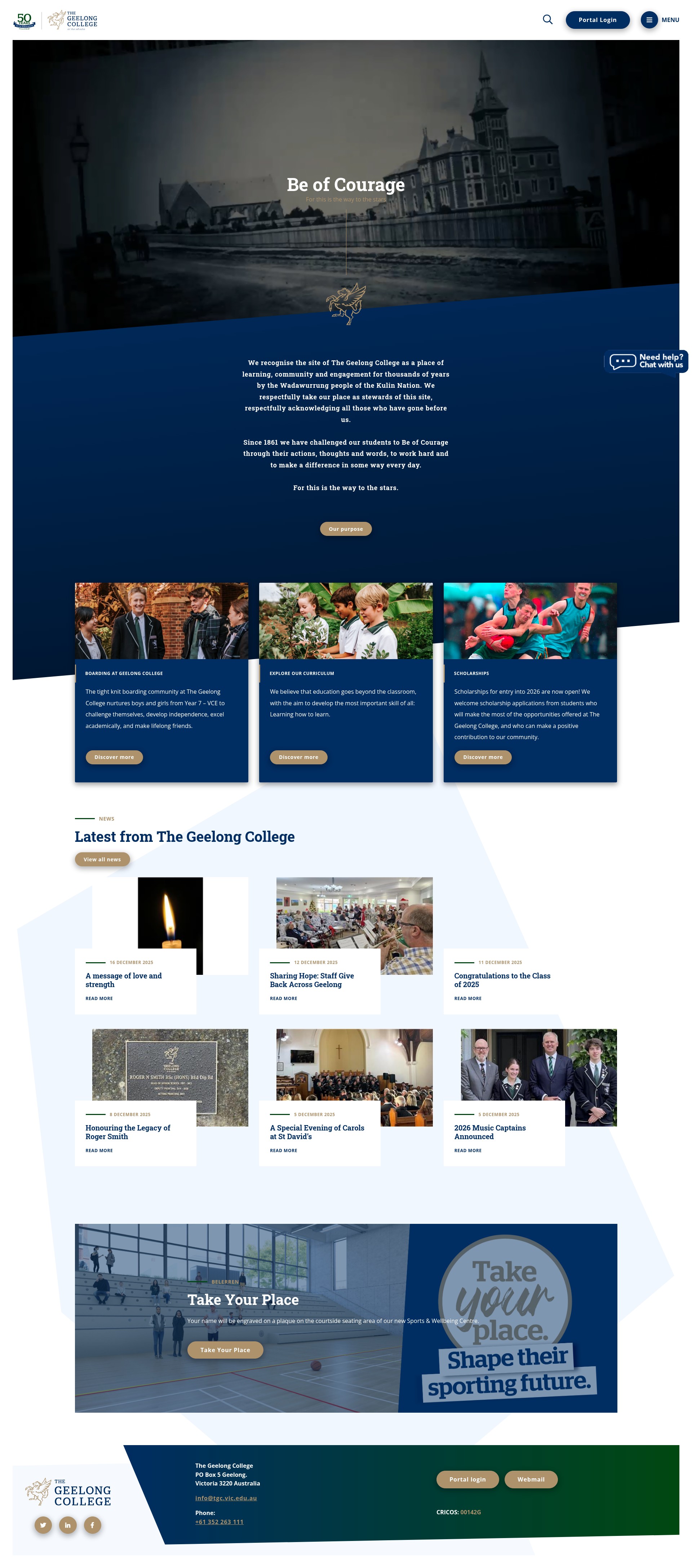 Screenshot of www.tgc.vic.edu.au