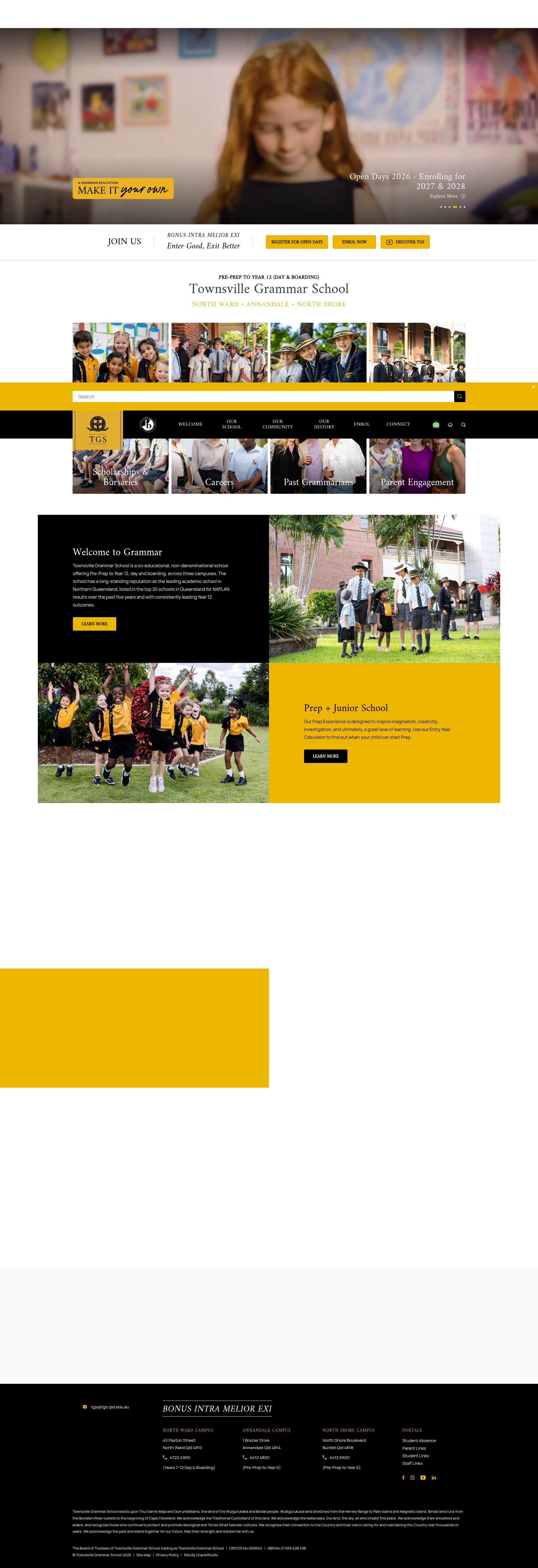 Screenshot of www.tgs.qld.edu.au
