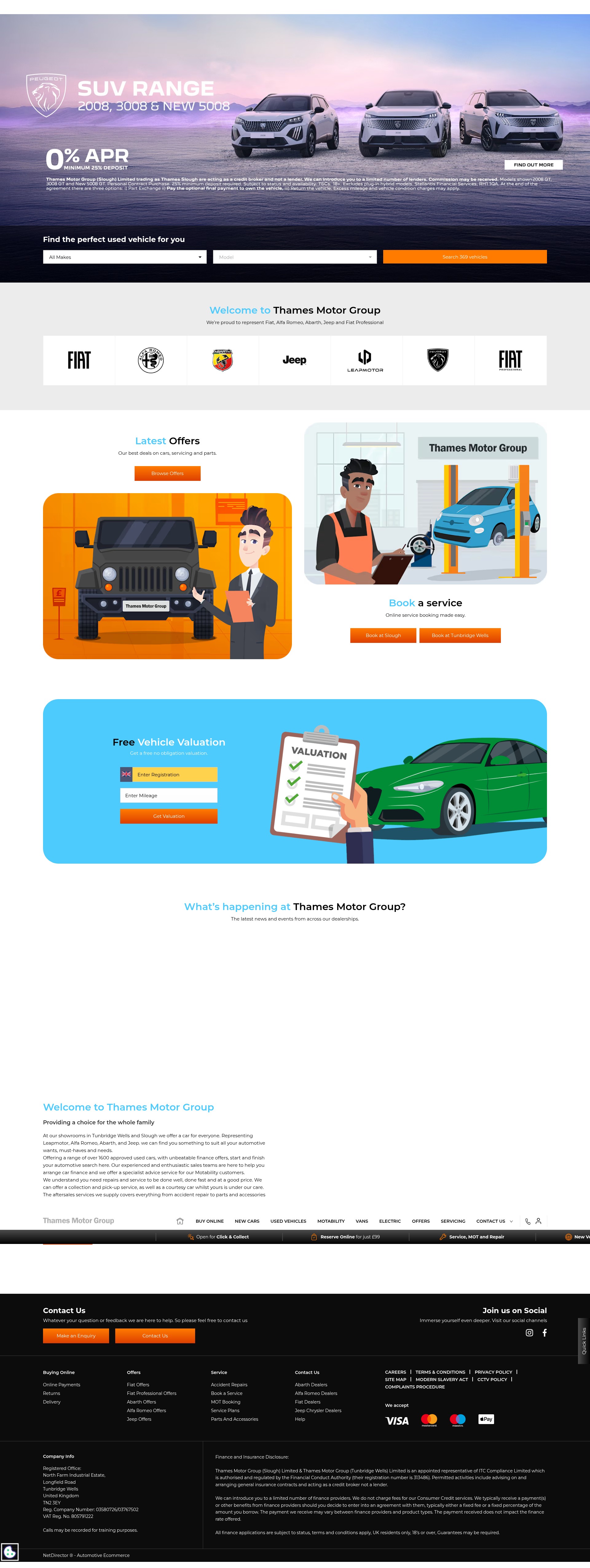 Screenshot of www.thamesmotorgroup.co.uk