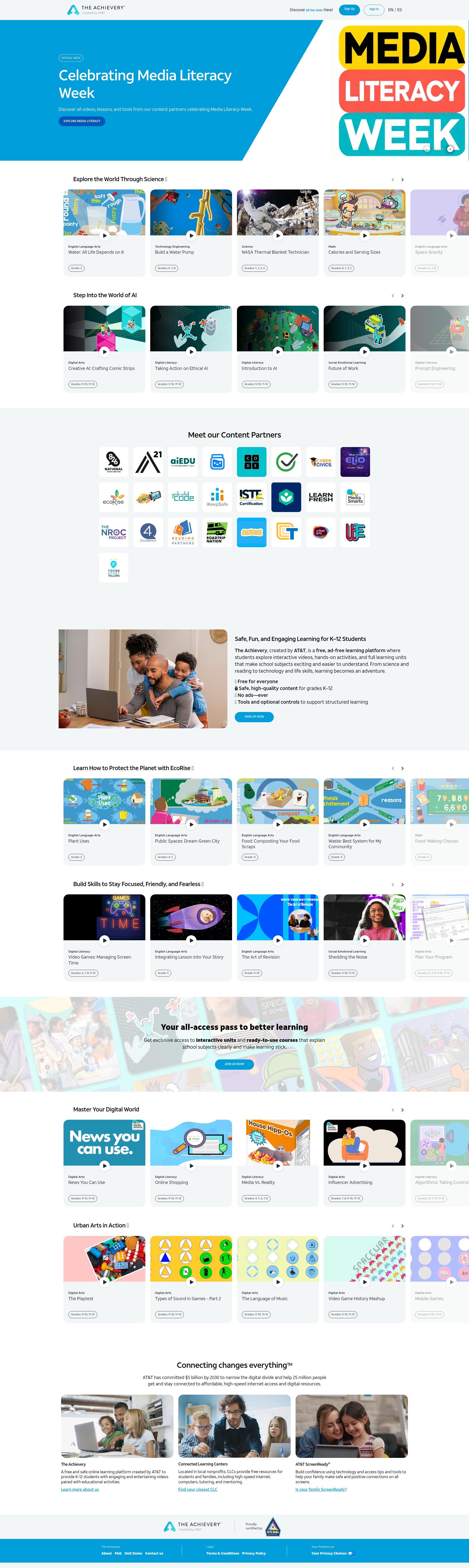 Screenshot of www.theachievery.com