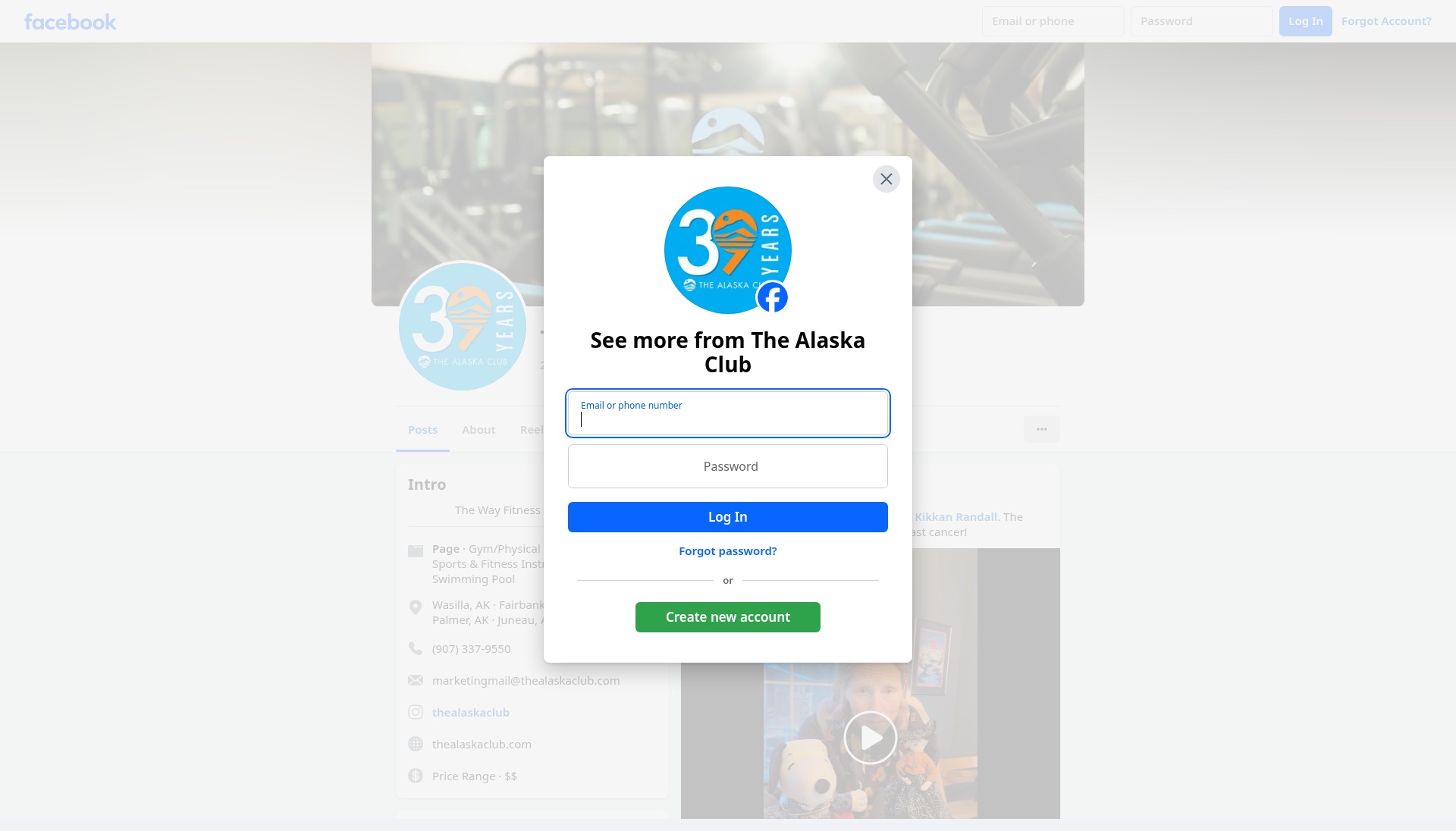 Screenshot of www.thealaskaclub.com