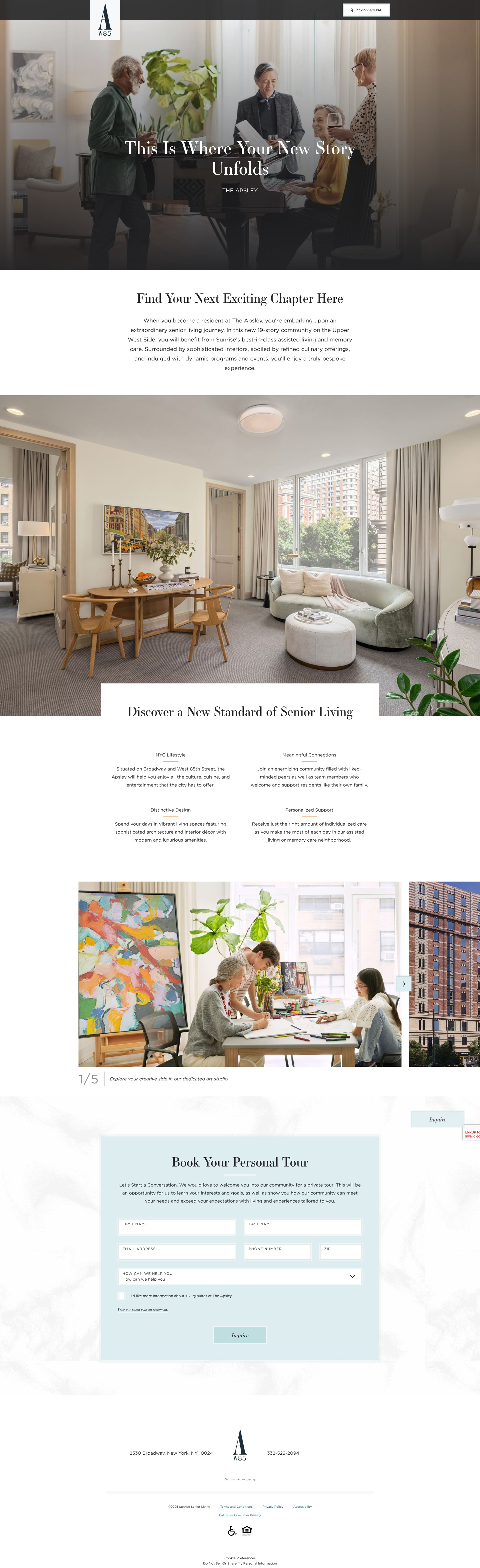 Screenshot of www.theapsleynyc.com
