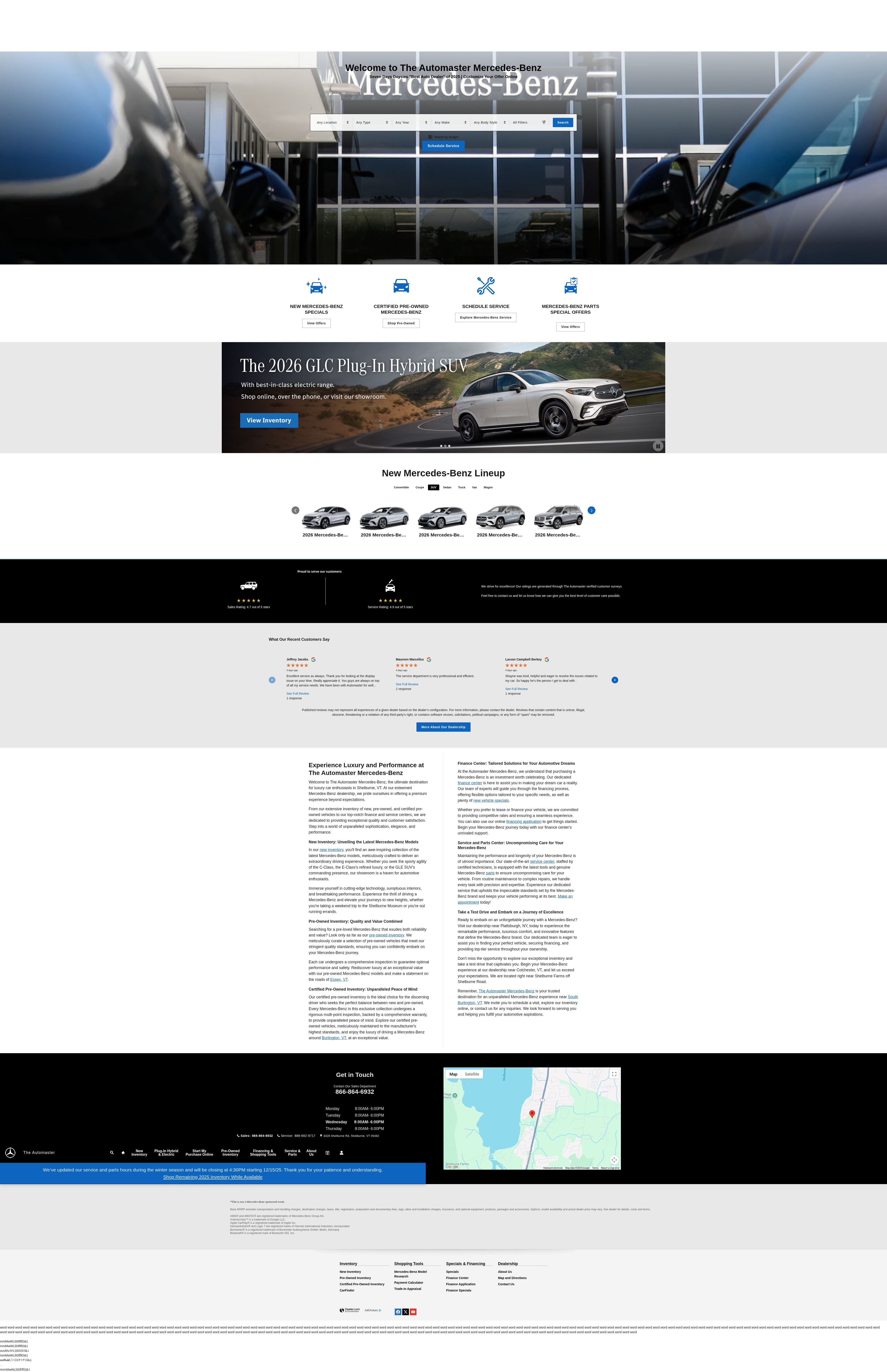 Screenshot of www.theautomastermercedesbenz.com