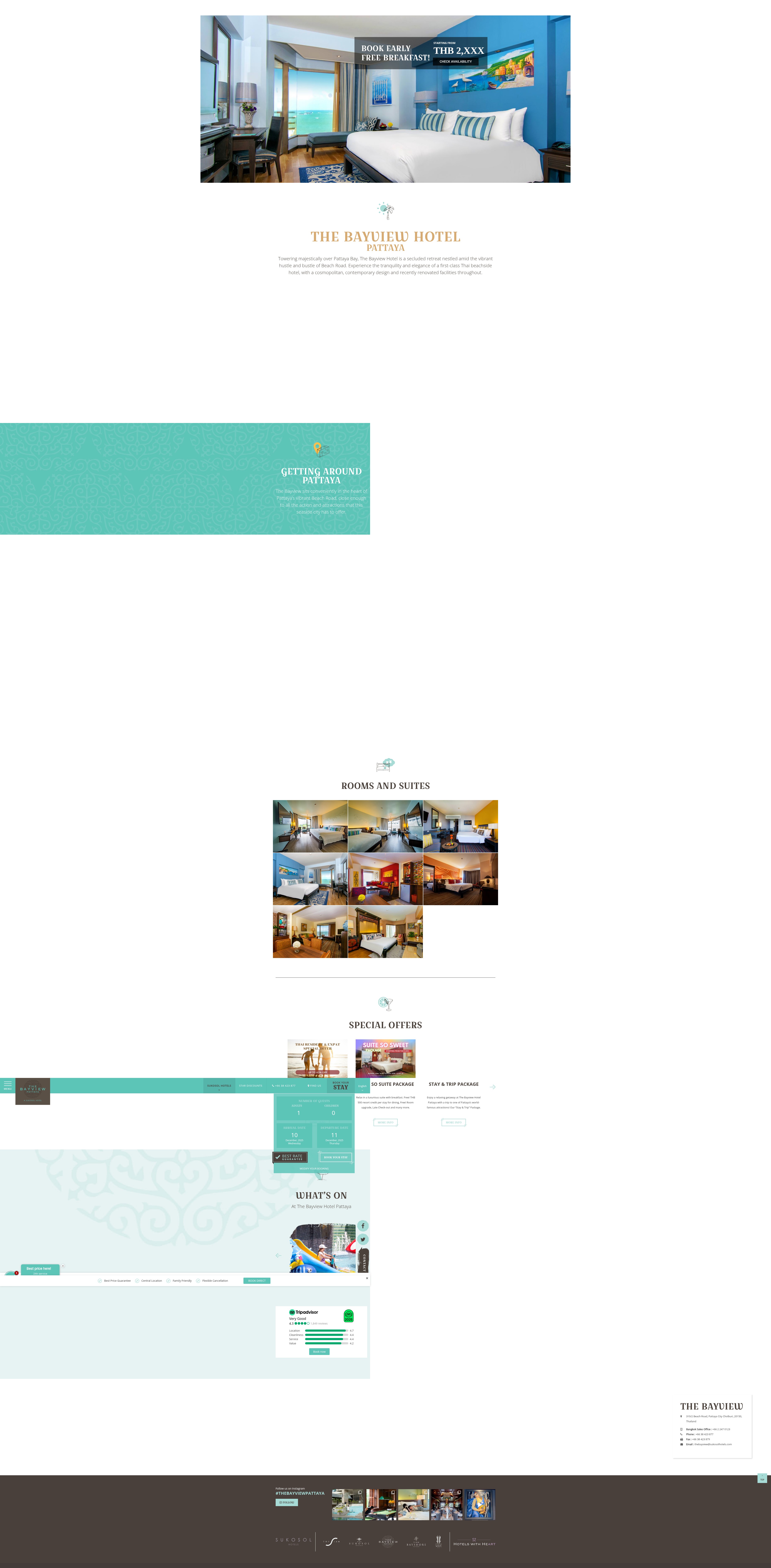 Screenshot of www.thebayviewpattaya.com