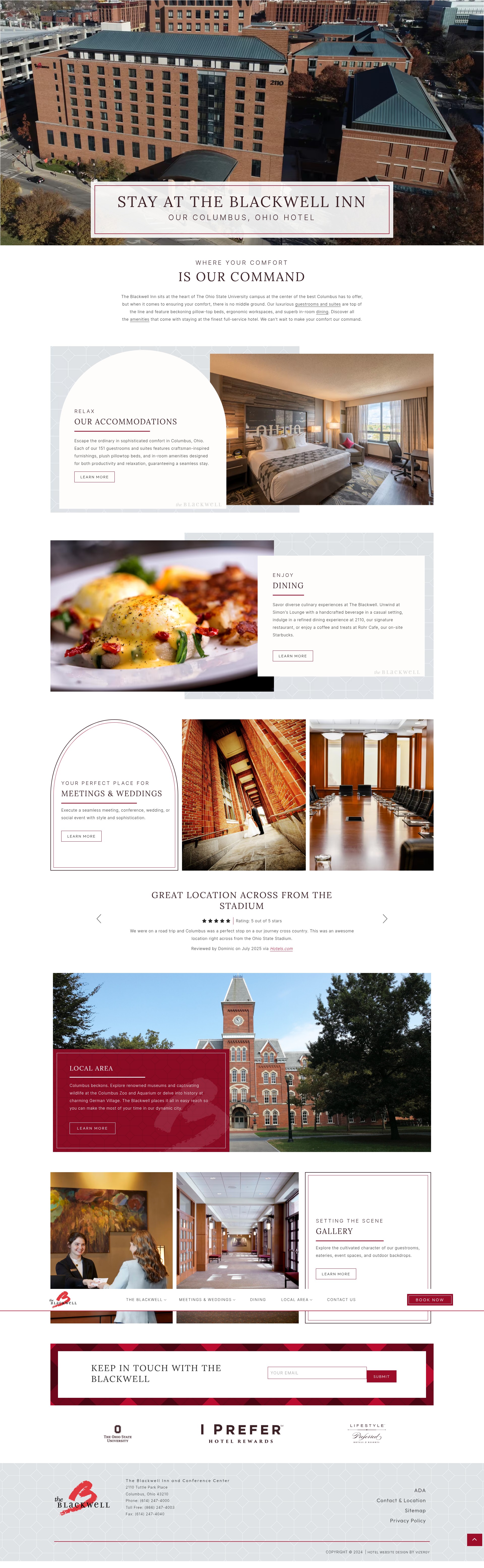 Screenshot of www.theblackwell.com