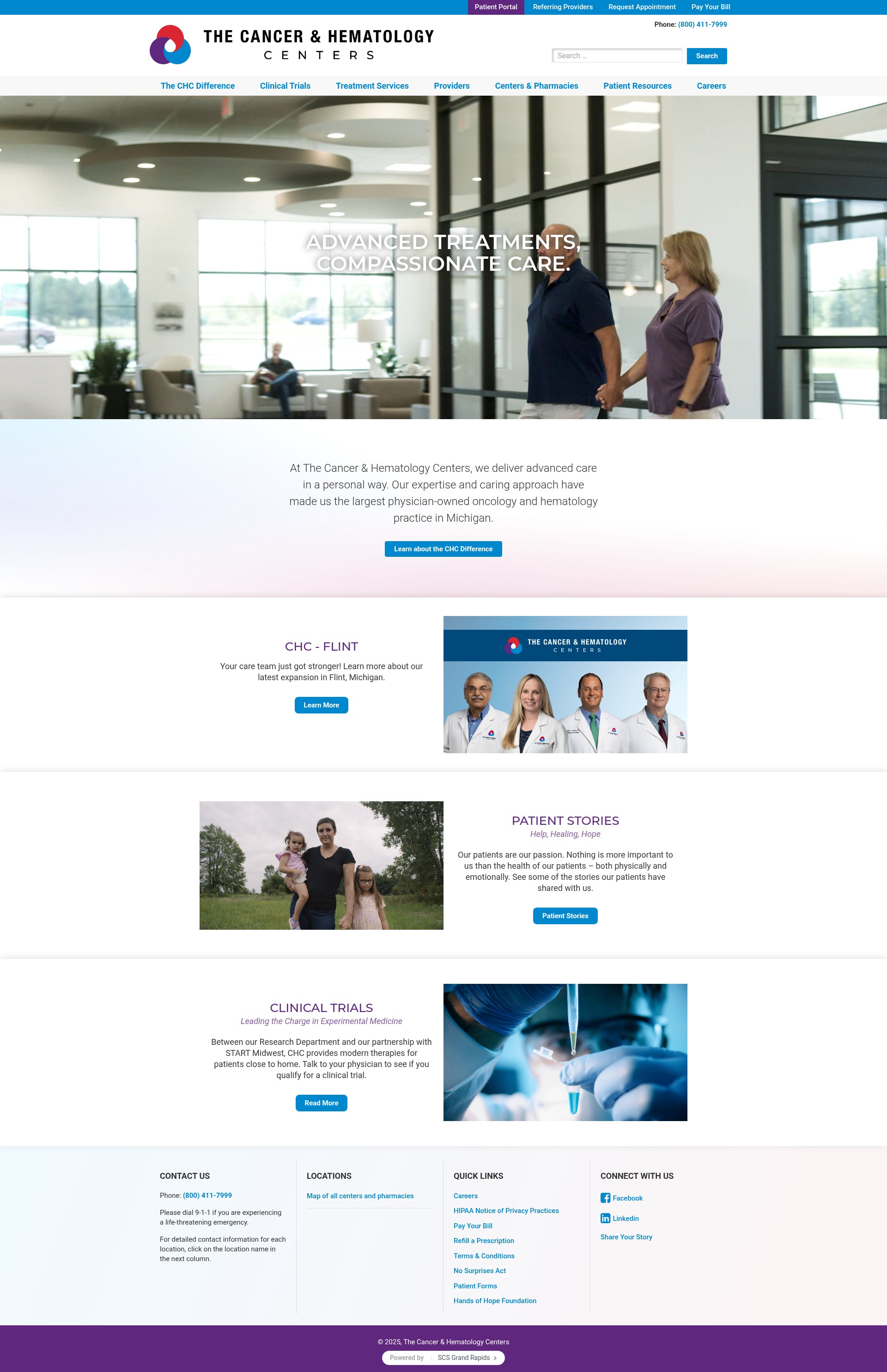 Screenshot of www.thechc.com