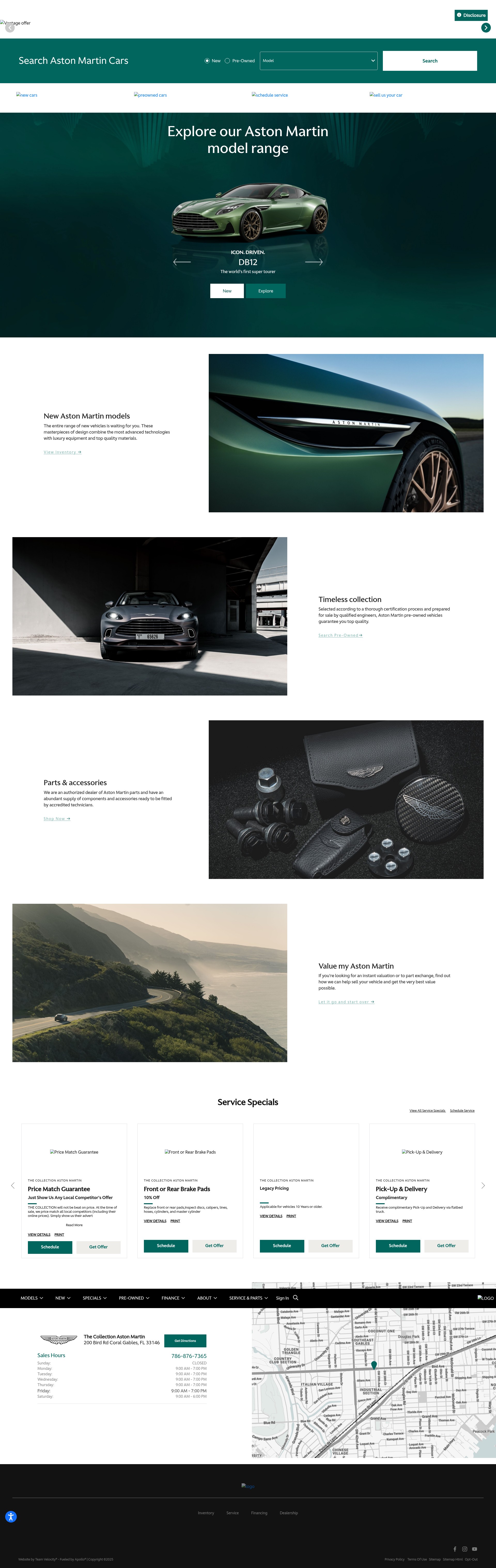 Screenshot of www.thecollectionastonmartin.com