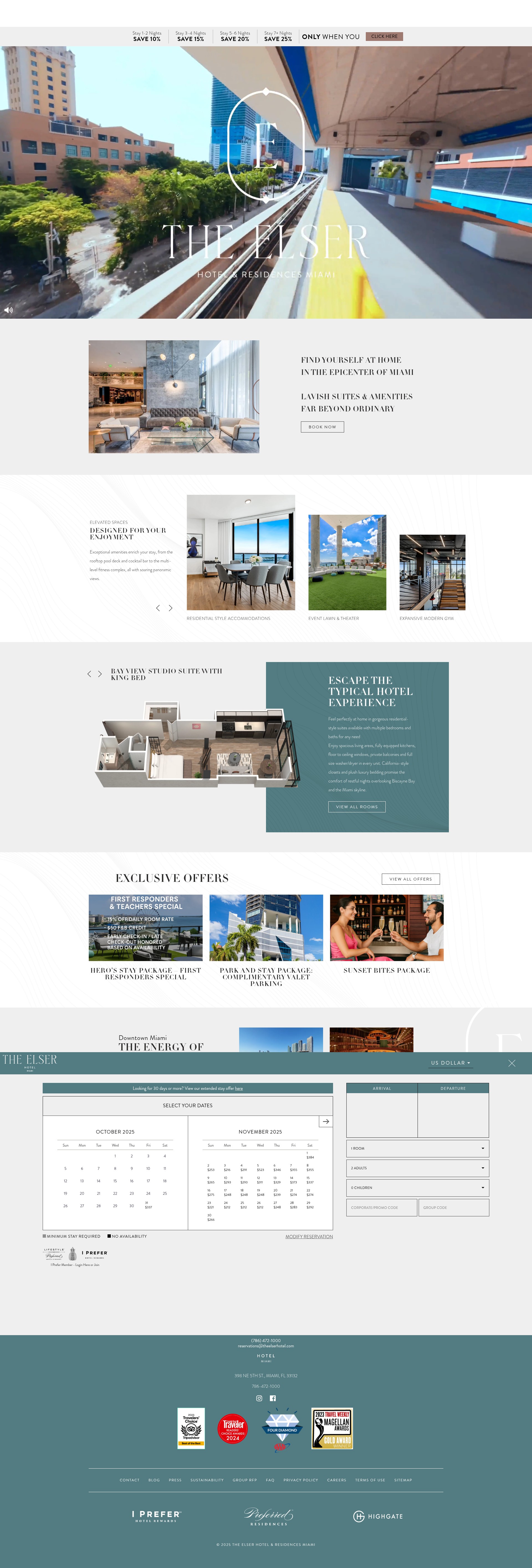 Screenshot of www.theelserhotel.com