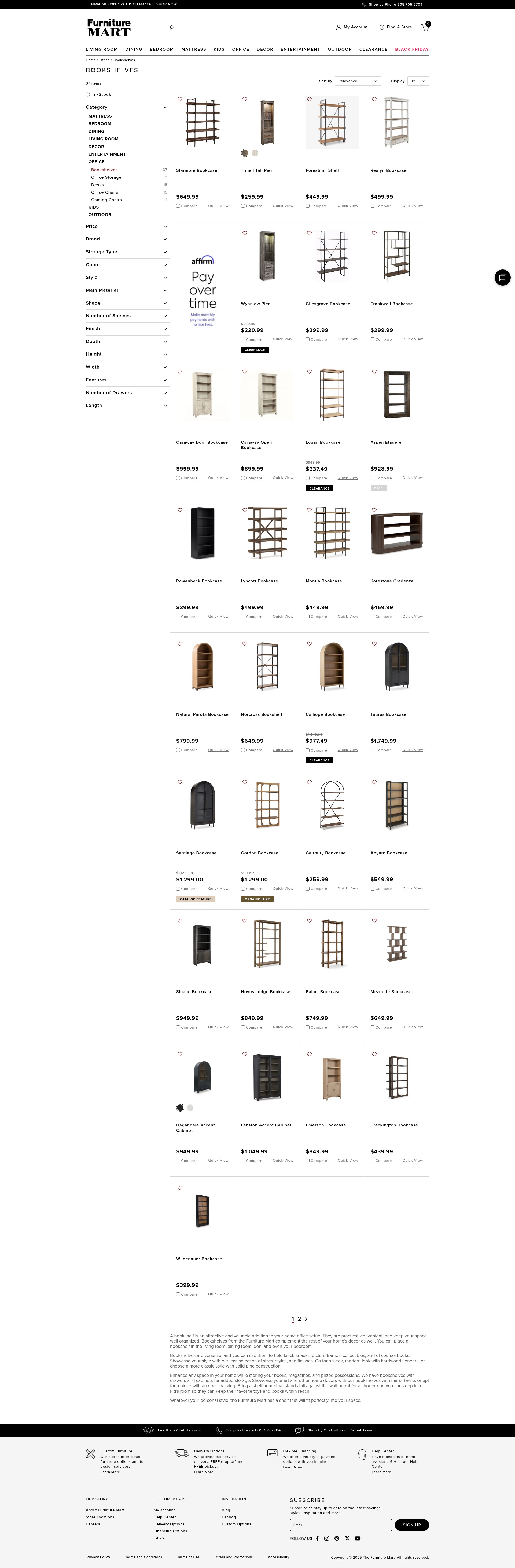 Screenshot of www.thefurnituremart.com