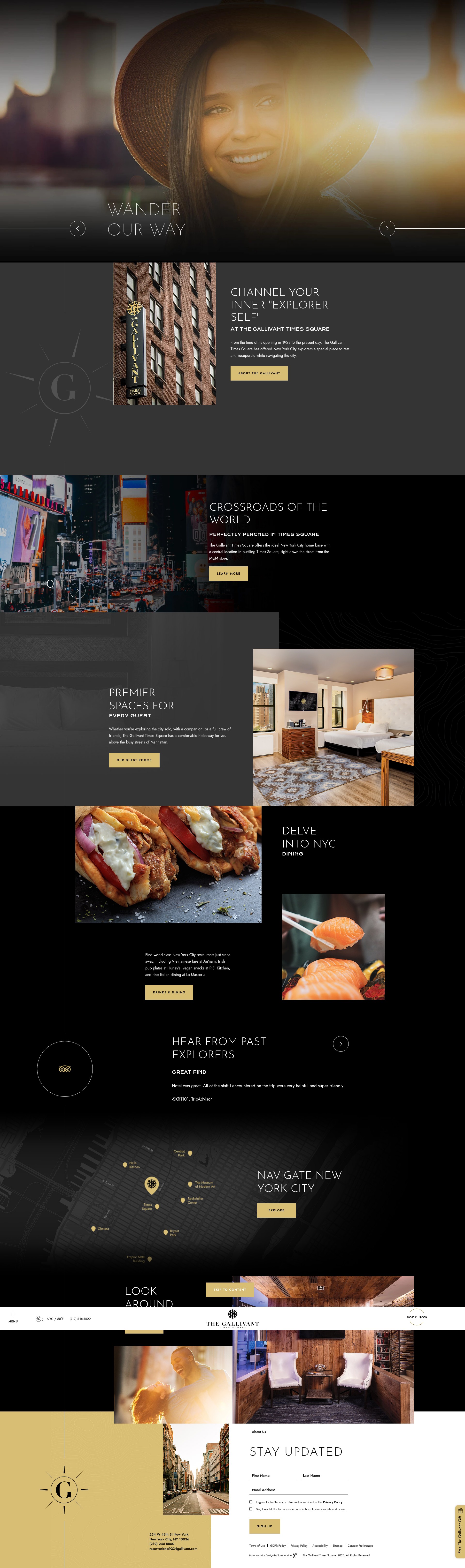 Screenshot of www.thegallivantnyc.com