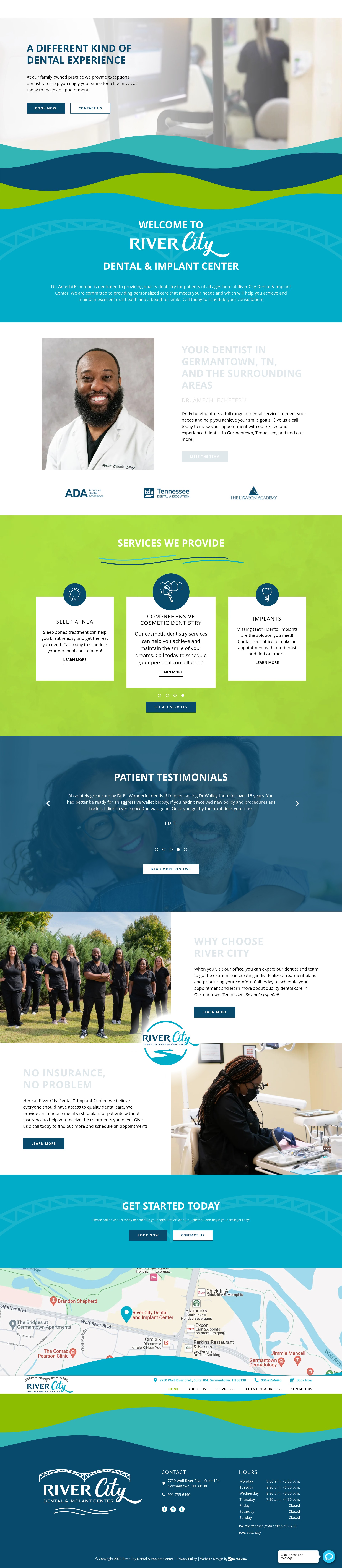 Screenshot of www.thegermantowndentist.com