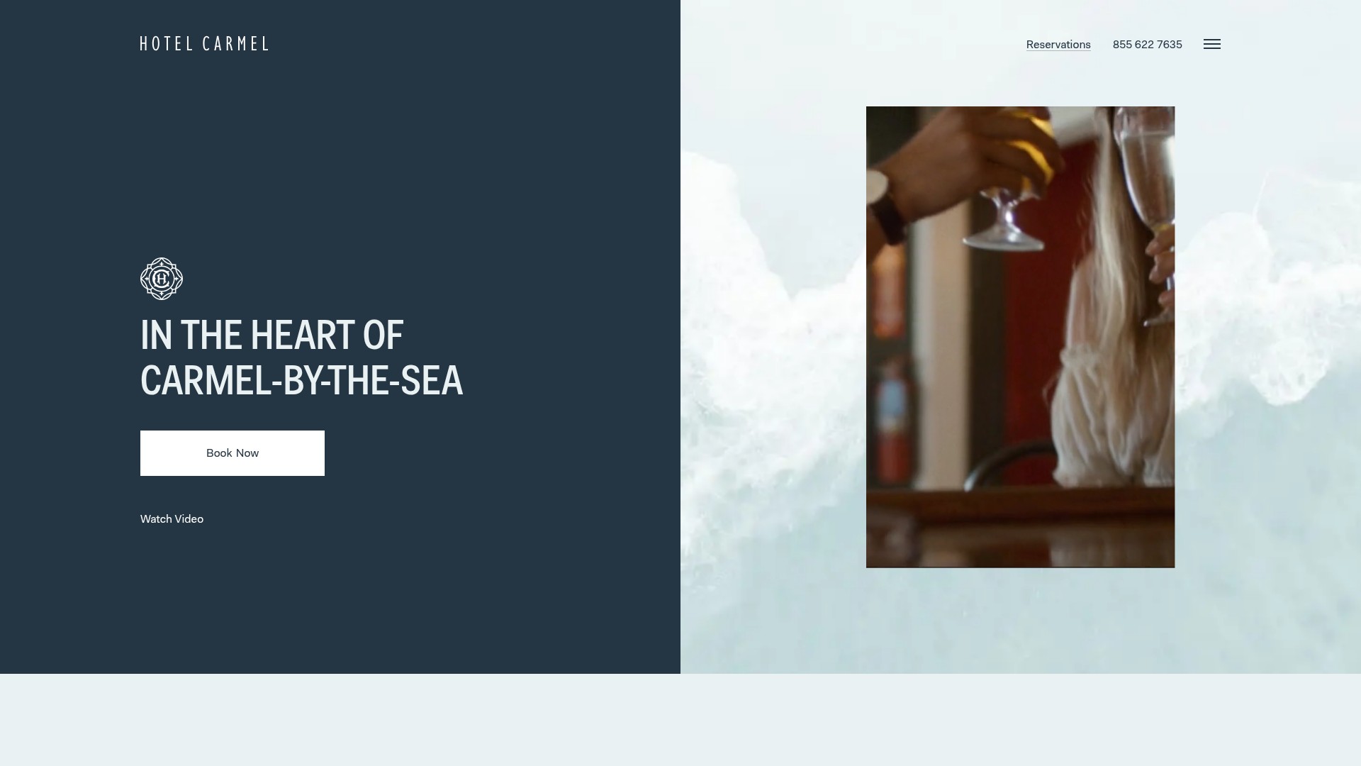 Screenshot of www.thehotelcarmel.com