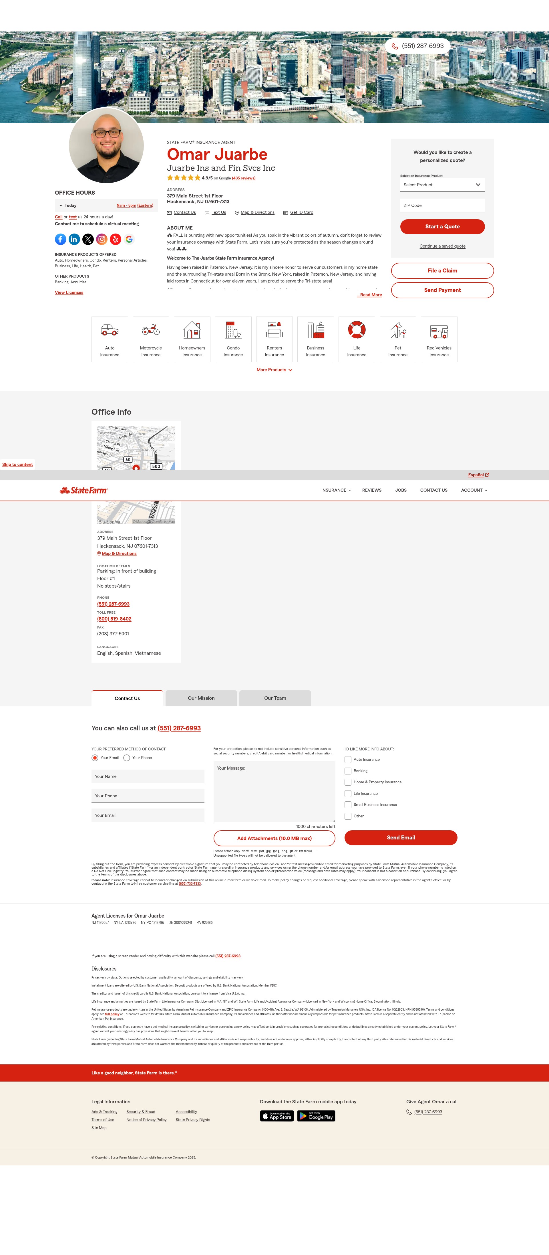 Screenshot of www.thejerseyagent.com