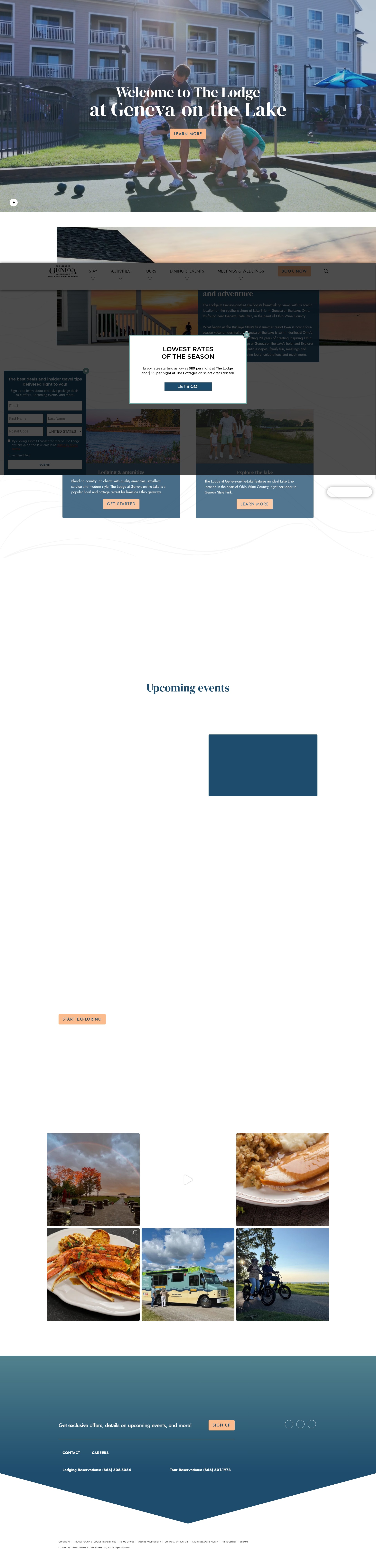 Screenshot of www.thelodgeatgeneva.com