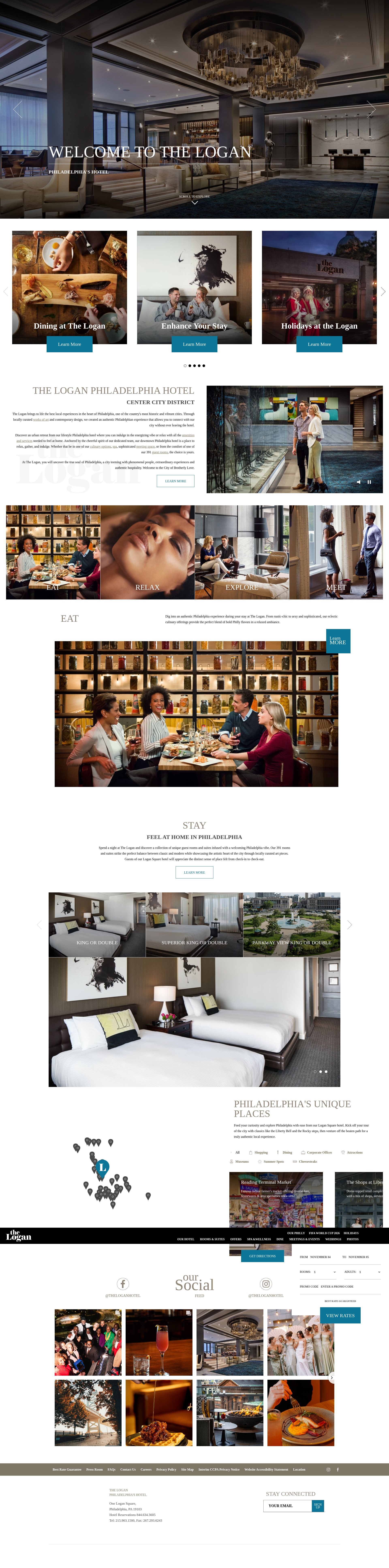 Screenshot of www.theloganhotel.com