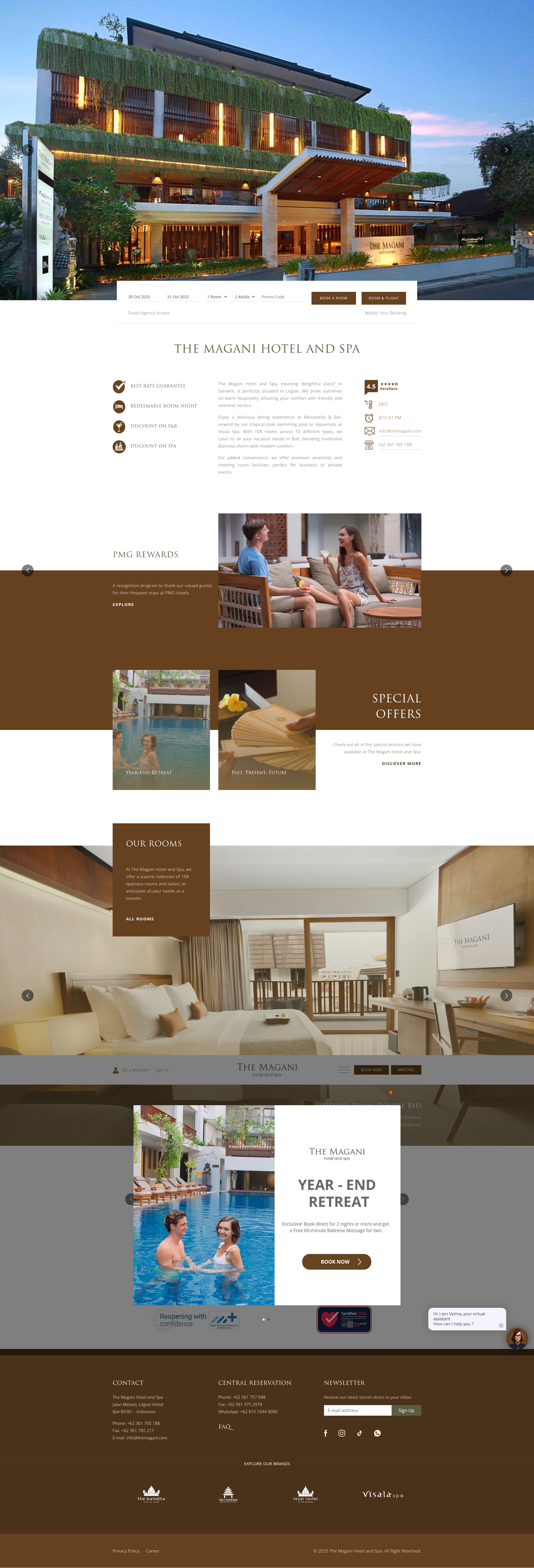 Screenshot of www.themagani.com