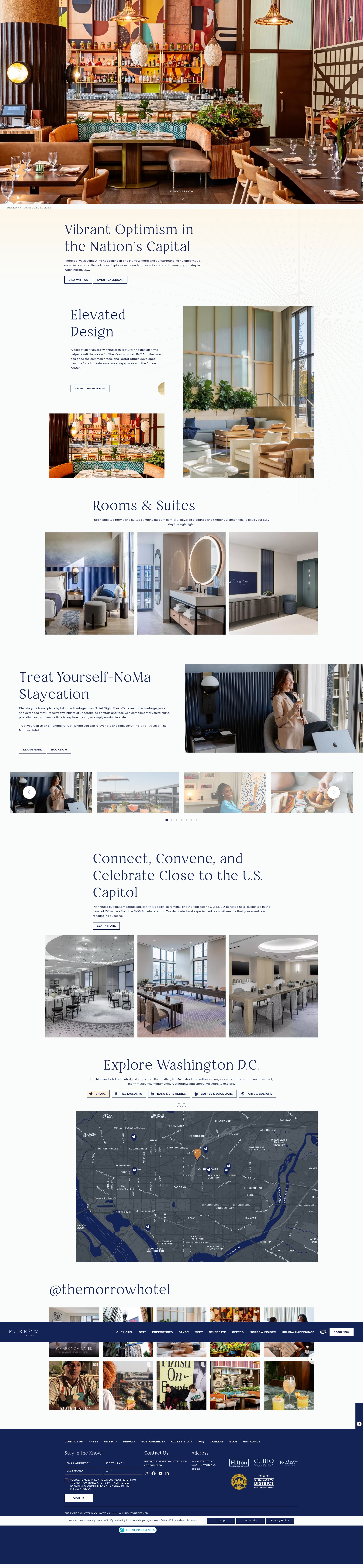 Screenshot of www.themorrowhotel.com