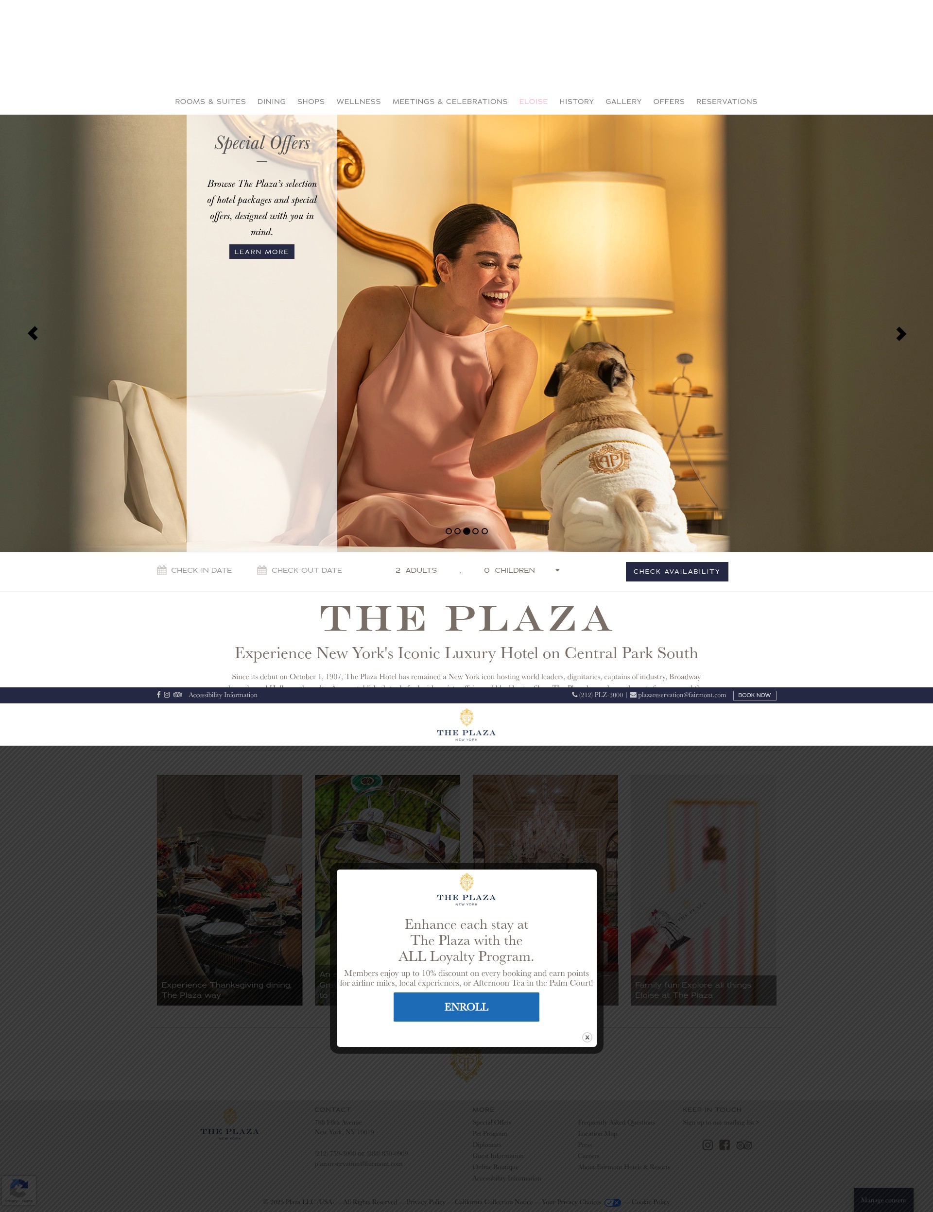 Screenshot of www.theplazany.com