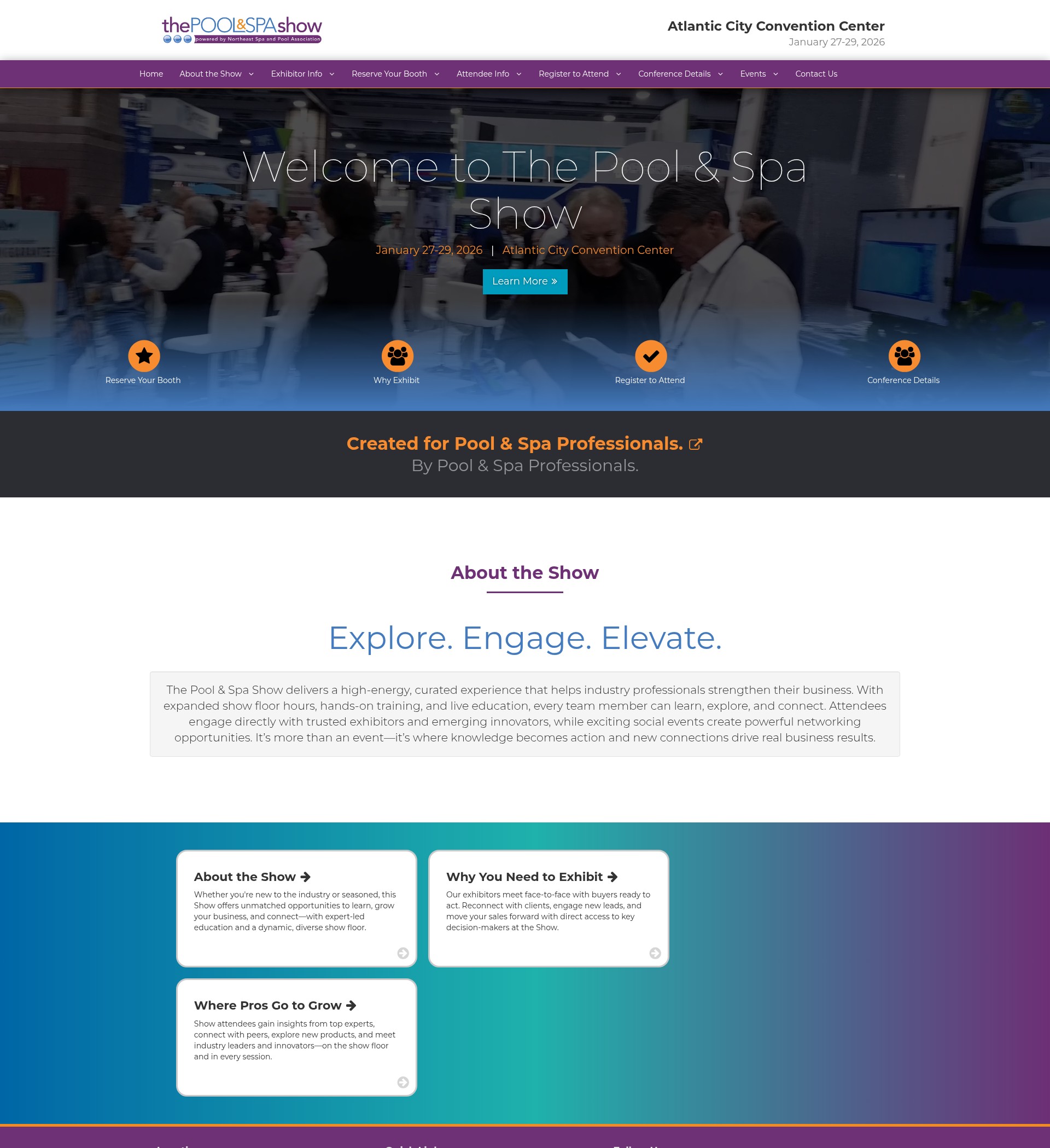 Screenshot of www.thepoolspashow.com