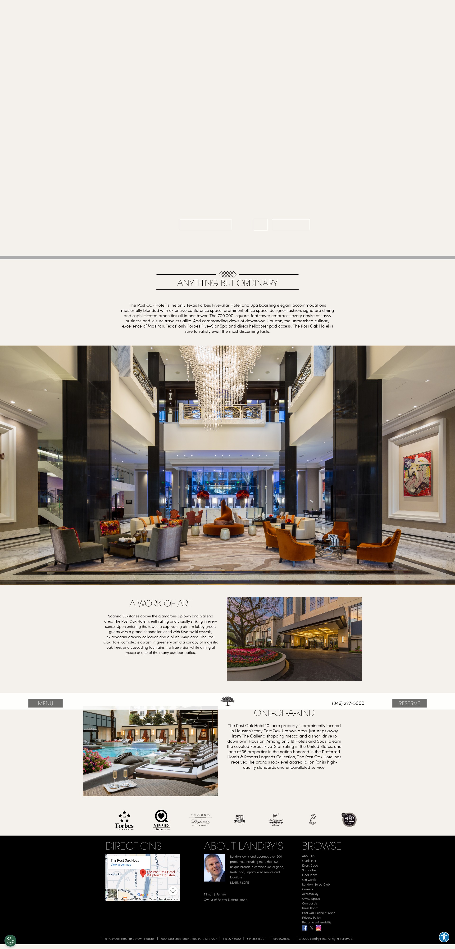 Screenshot of www.thepostoakhotel.com