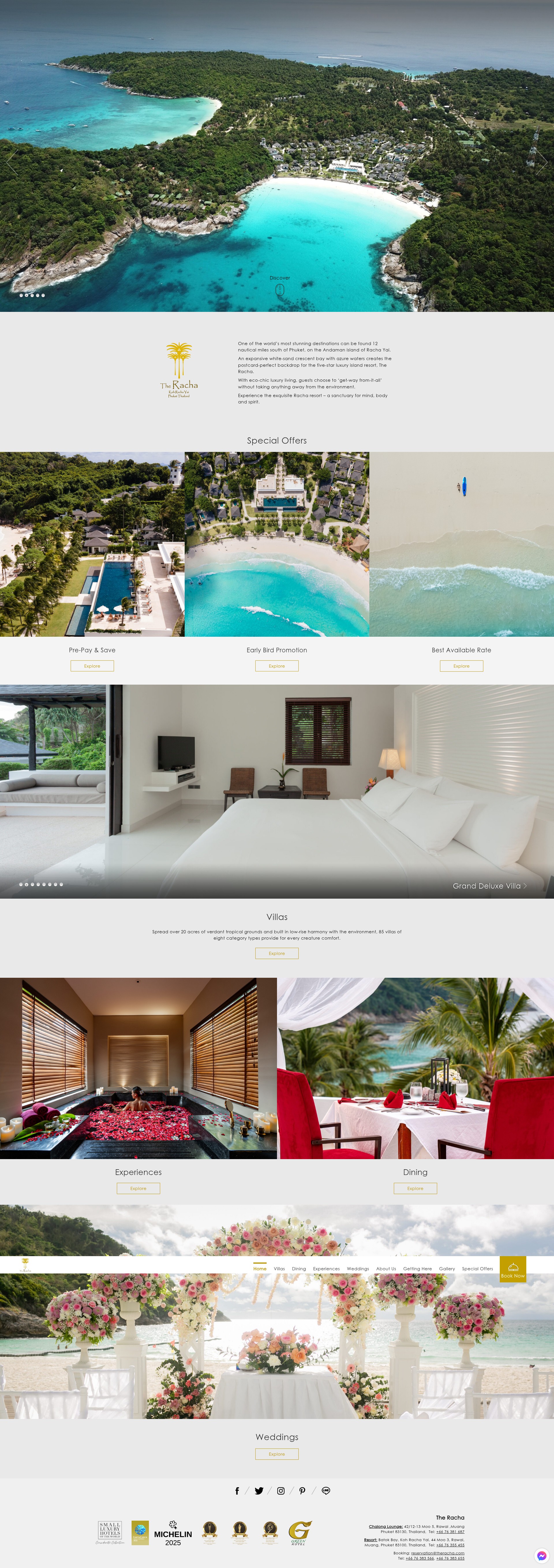Screenshot of www.theracha.com