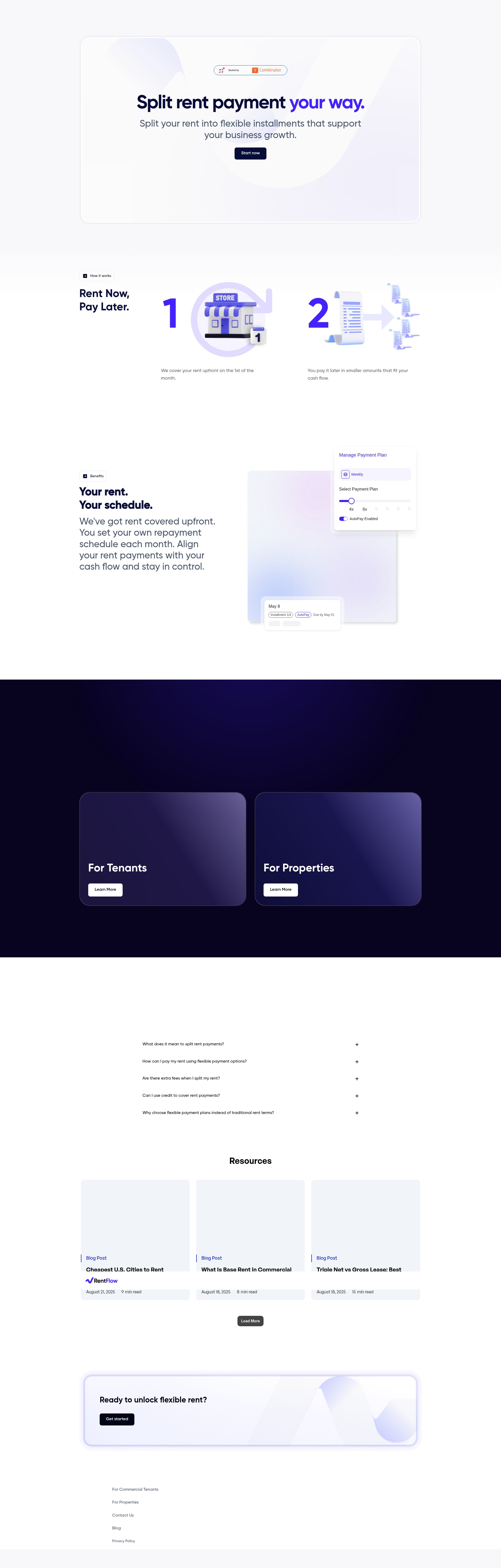 Screenshot of www.therentflow.com
