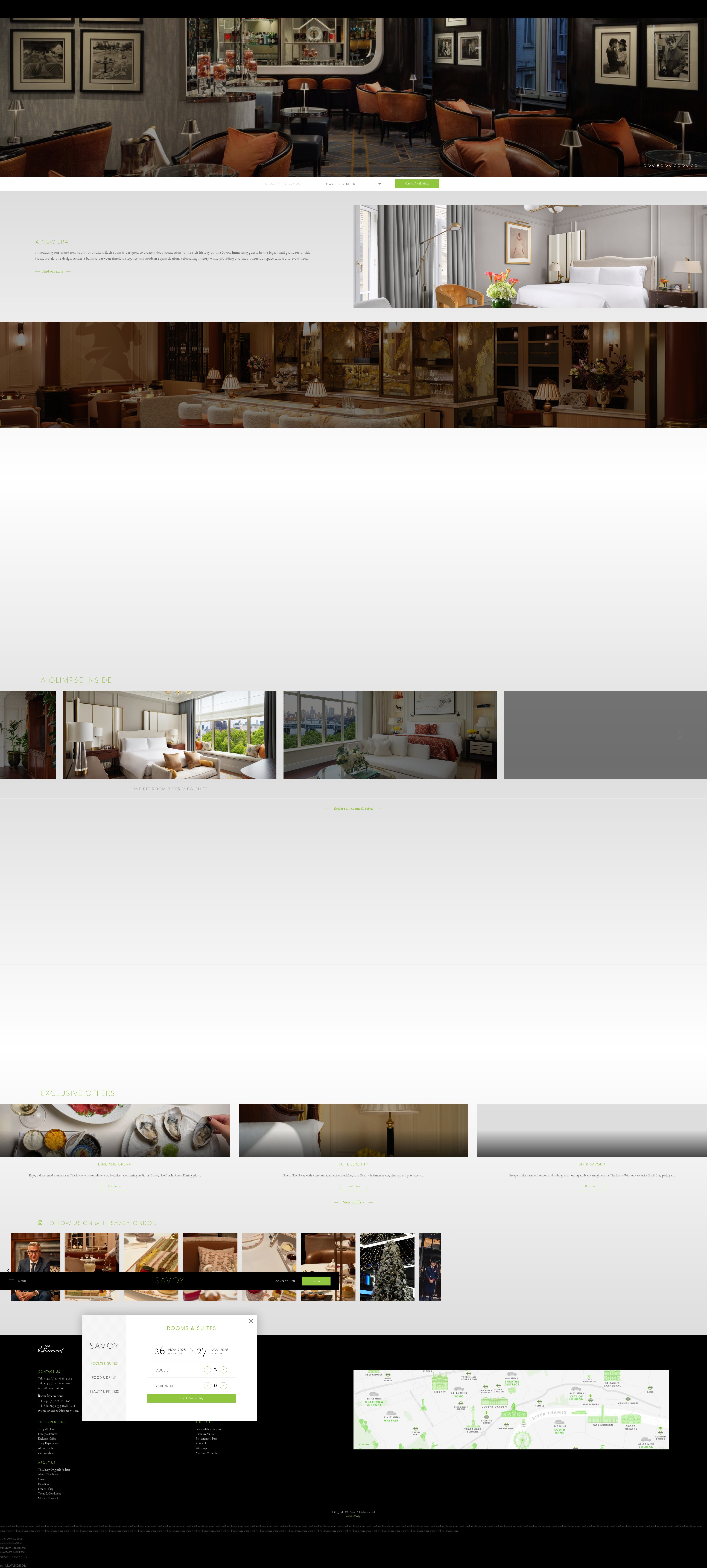 Screenshot of www.thesavoylondon.com