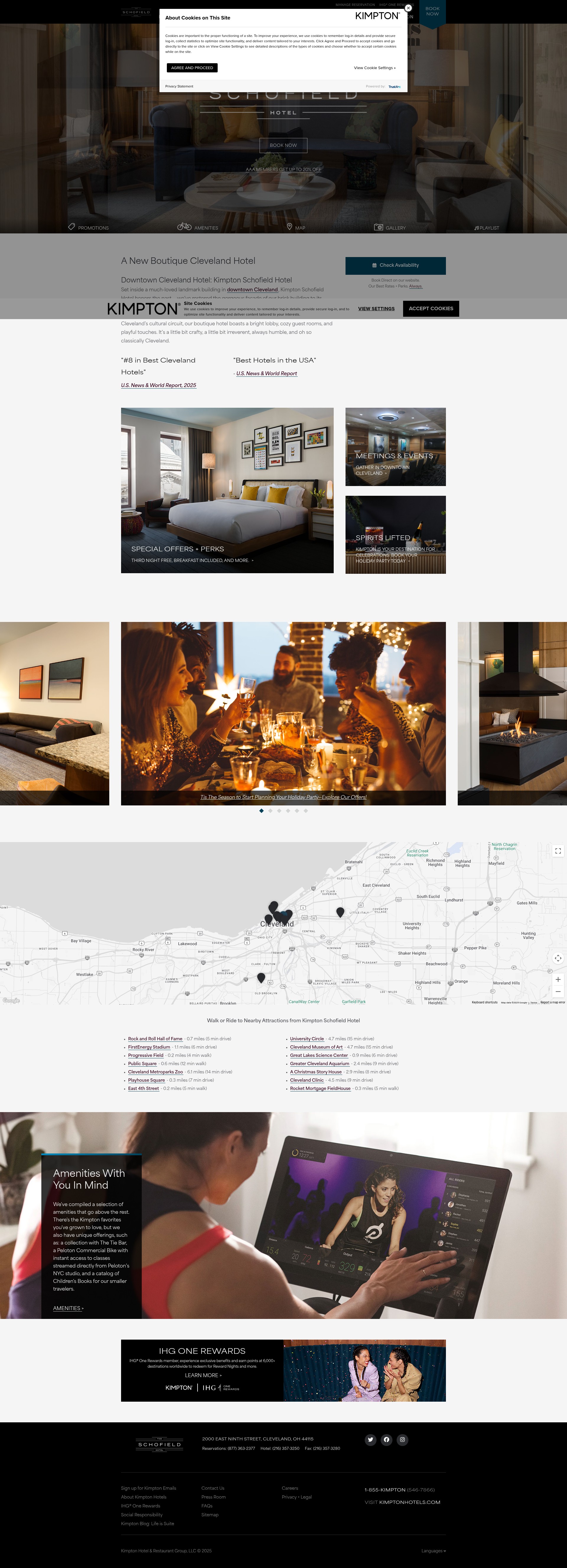 Screenshot of www.theschofieldhotel.com