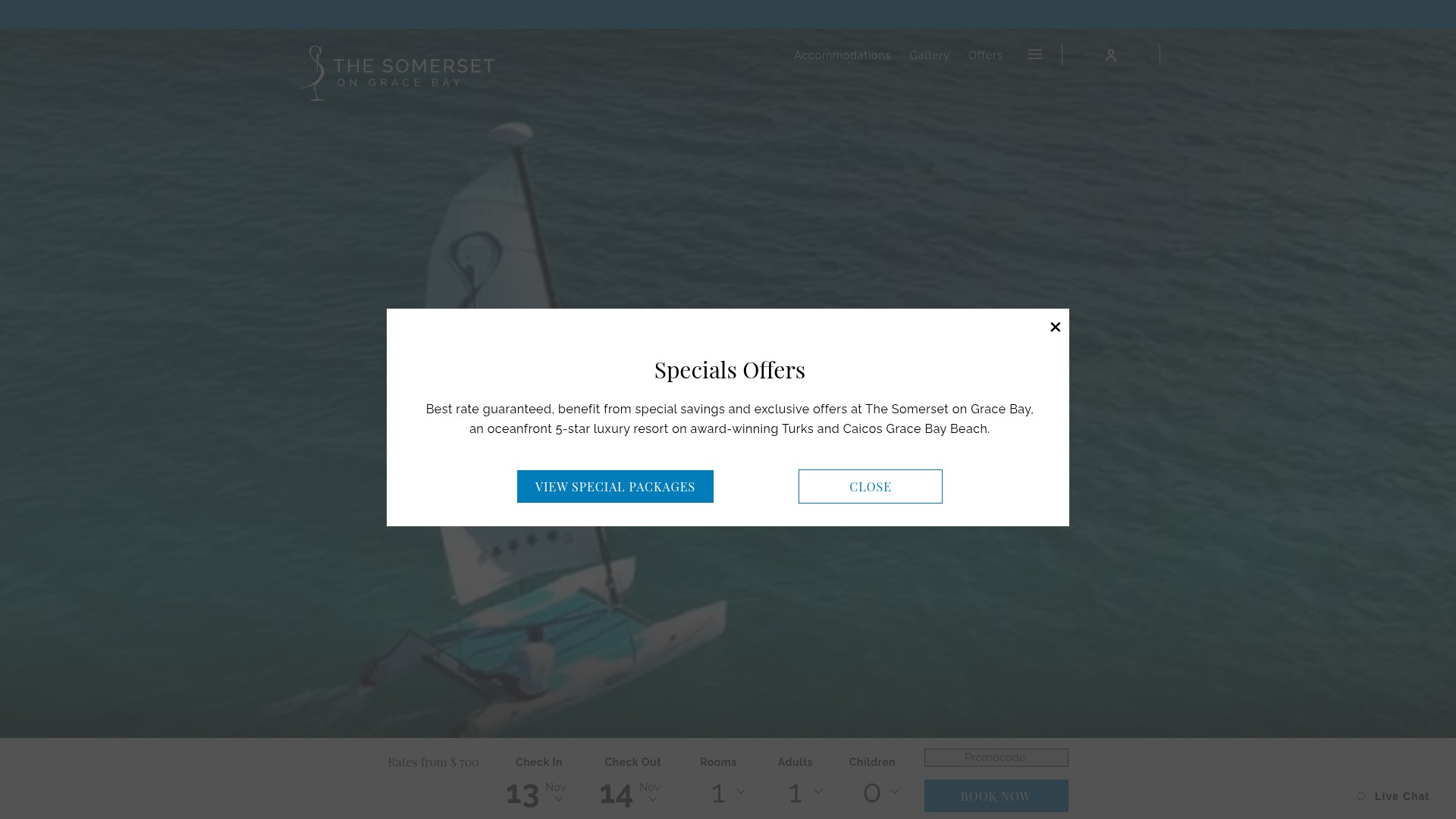 Screenshot of www.thesomerset.com