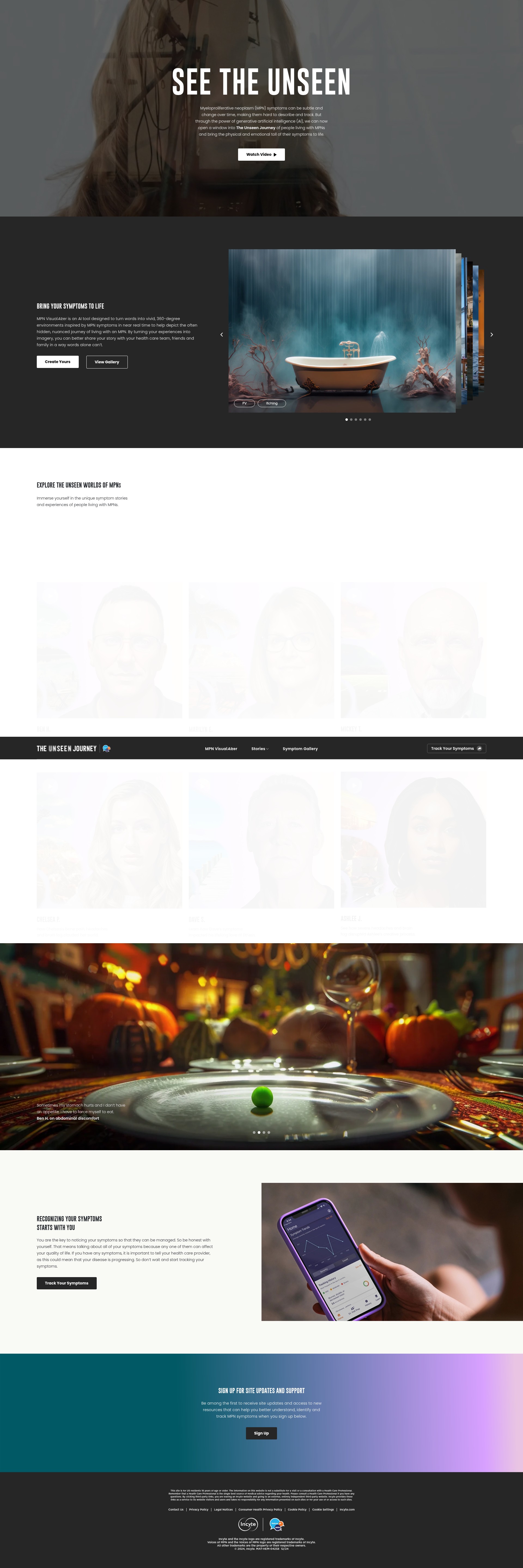 Screenshot of www.theunseenjourney.com