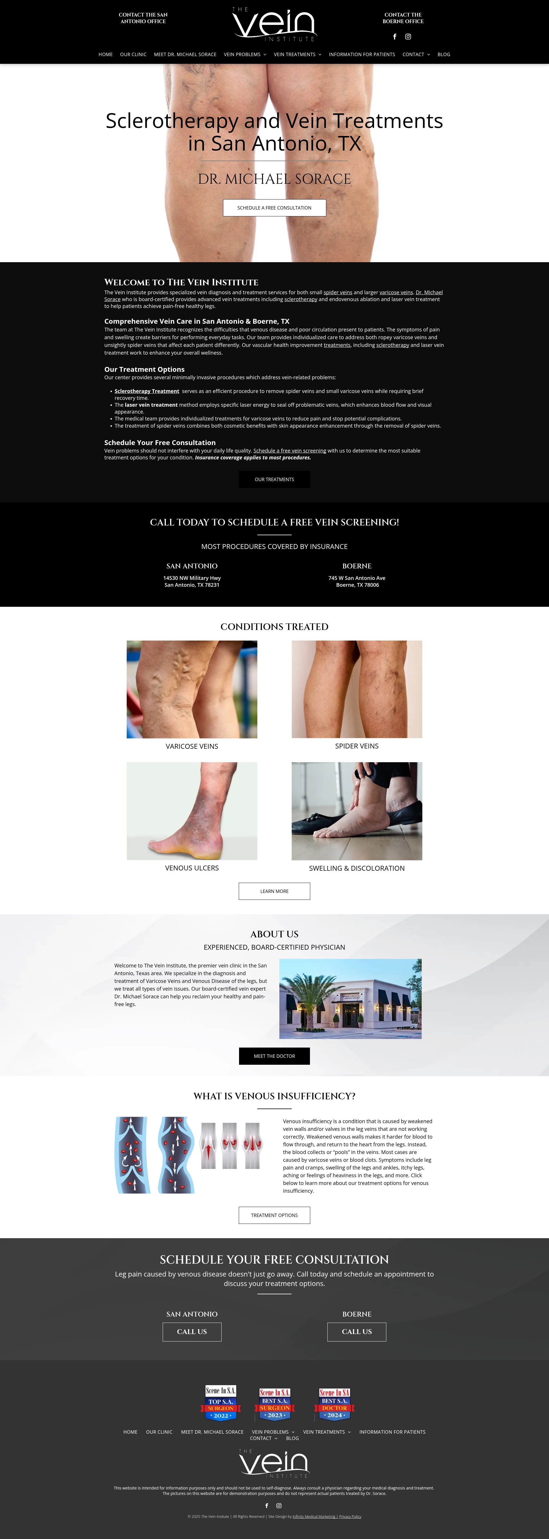 Screenshot of www.theveindr.com