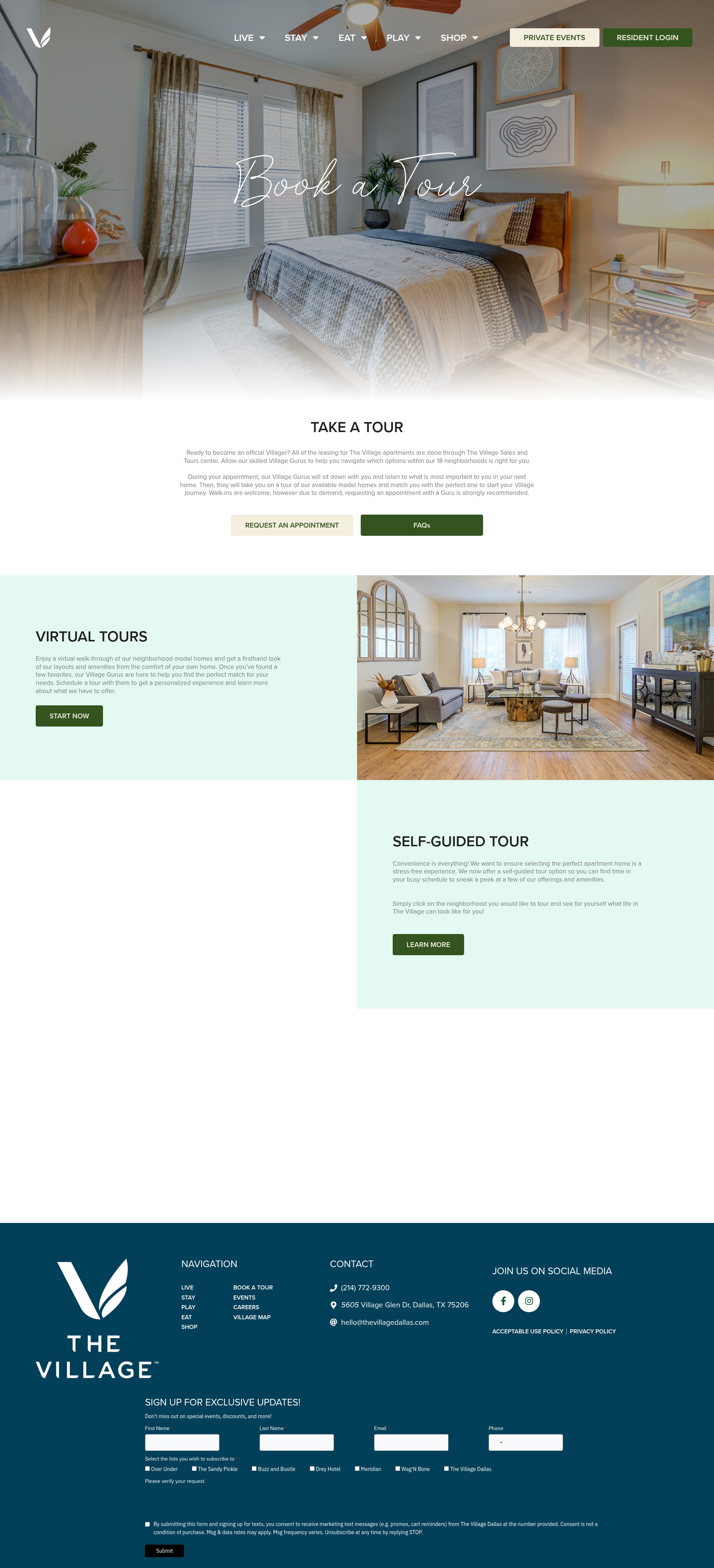Screenshot of www.thevillagedallas.com