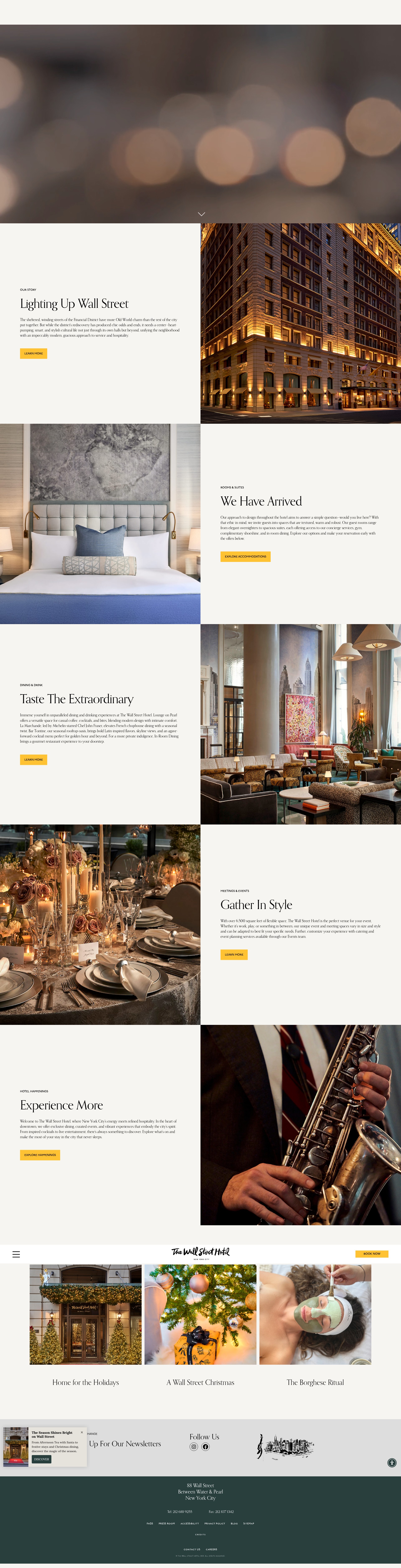Screenshot of www.thewallsthotel.com